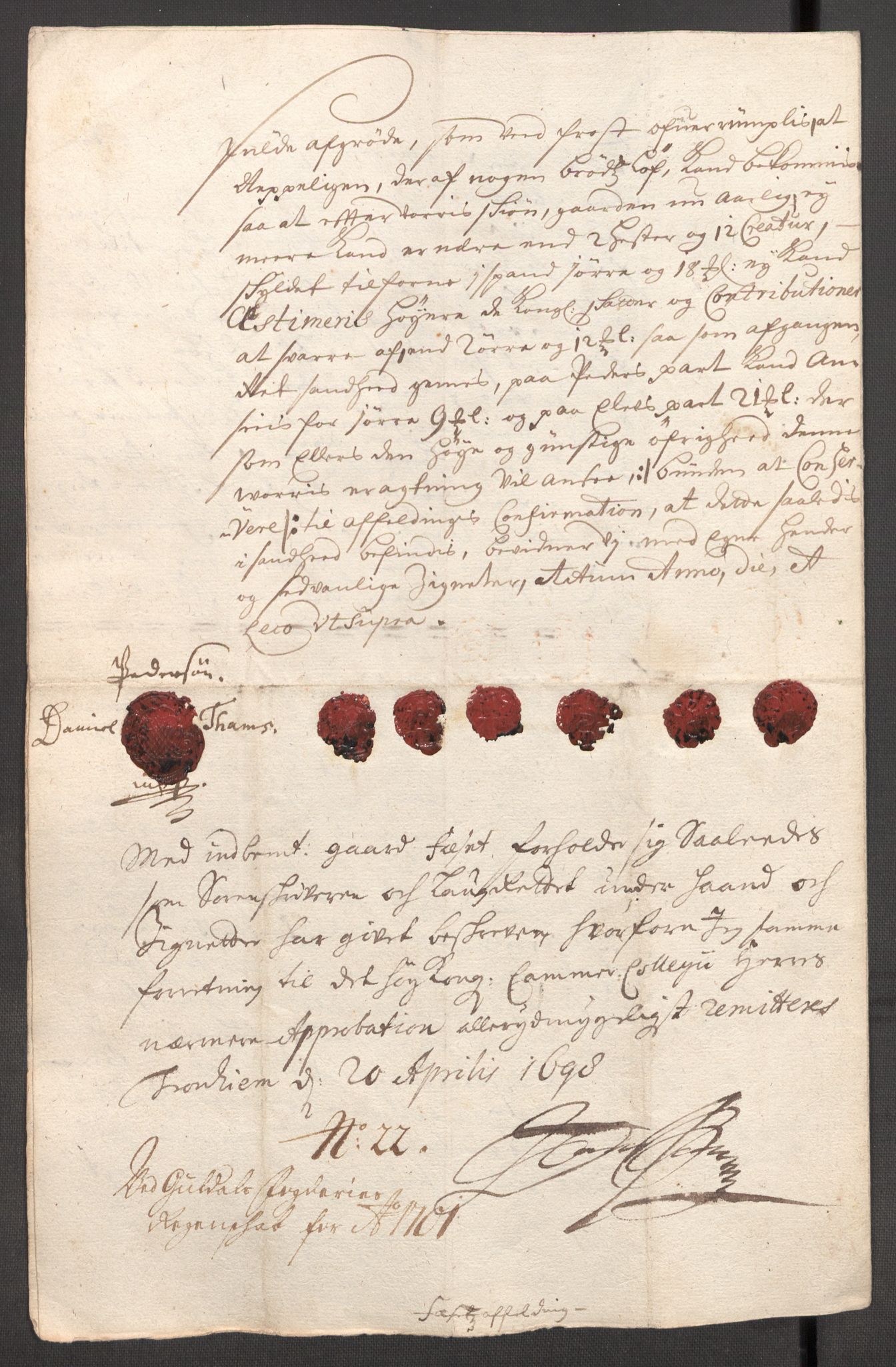 Rentekammeret inntil 1814, Reviderte regnskaper, Fogderegnskap, AV/RA-EA-4092/R60/L3951: Fogderegnskap Orkdal og Gauldal, 1701, p. 312