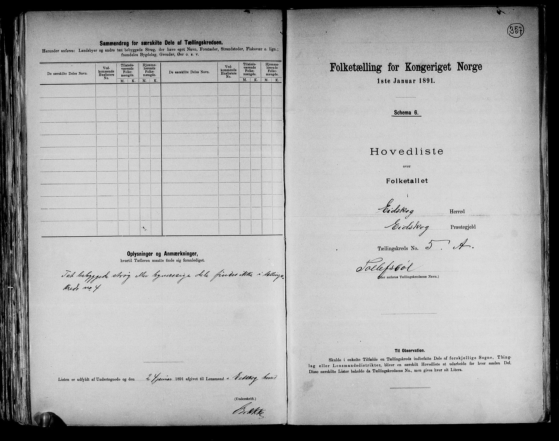 RA, 1891 census for 0420 Eidskog, 1891, p. 13