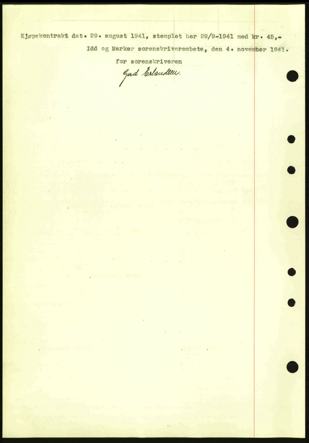 Idd og Marker sorenskriveri, AV/SAO-A-10283/G/Gb/Gbb/L0004: Mortgage book no. A4, 1940-1941, Diary no: : 1144/1941