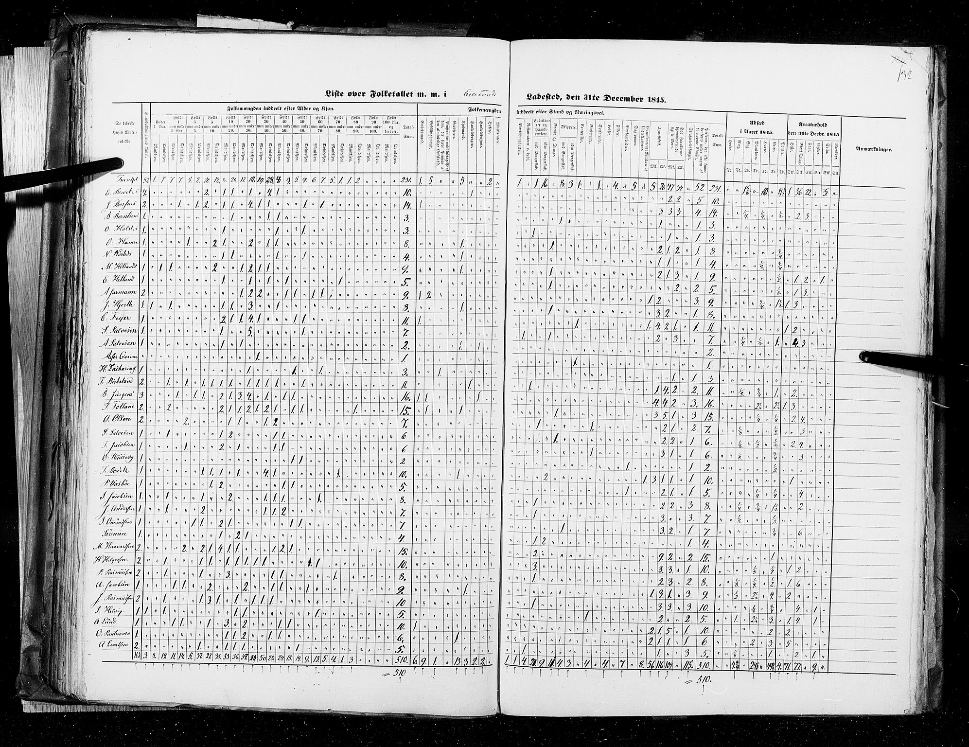 RA, Census 1845, vol. 11: Cities, 1845, p. 132