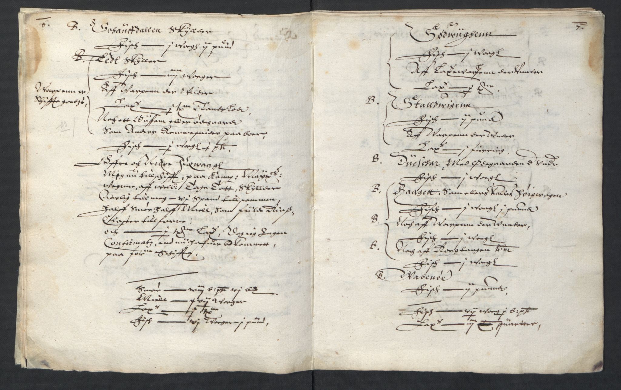 Stattholderembetet 1572-1771, AV/RA-EA-2870/Ek/L0007/0001: Jordebøker til utlikning av rosstjeneste 1624-1626: / Adelsjordebøker, 1624-1625, p. 10