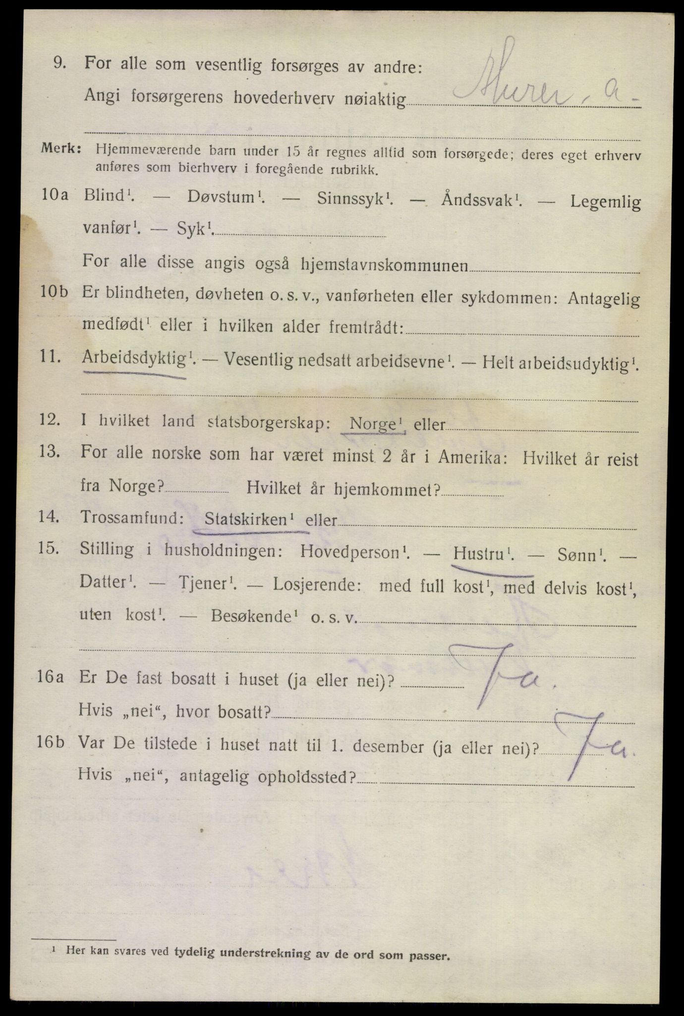 SAKO, 1920 census for Lier, 1920, p. 10593