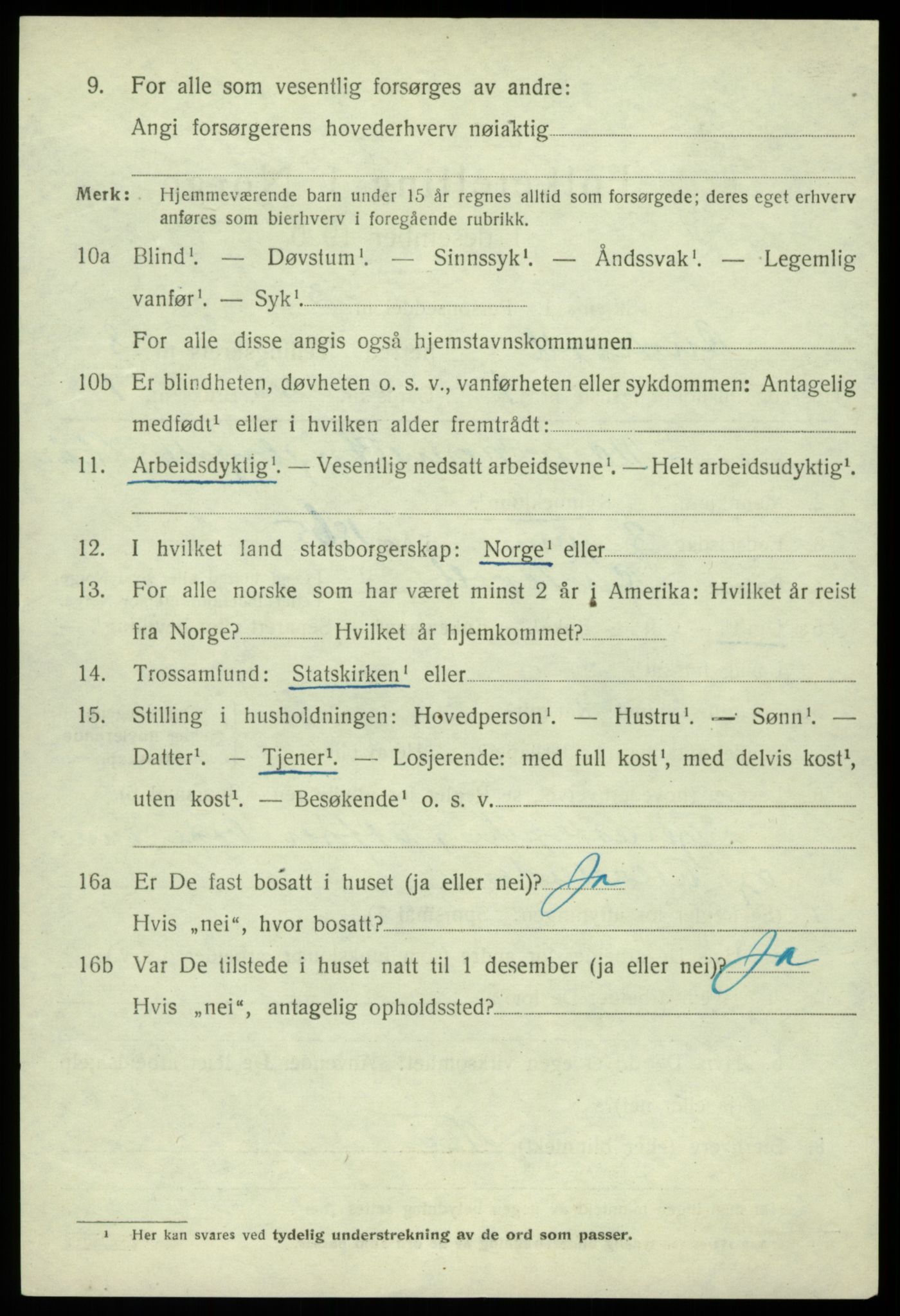 SAB, 1920 census for Austevoll, 1920, p. 3835