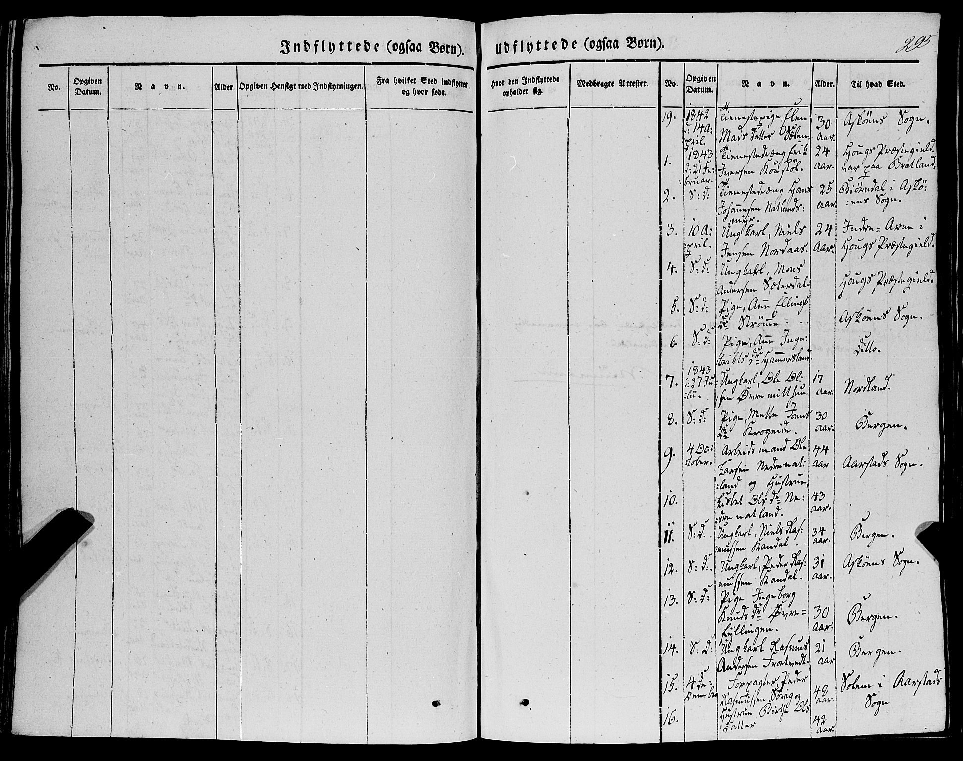 Fana Sokneprestembete, AV/SAB-A-75101/H/Haa/Haaa/L0008: Parish register (official) no. A 8, 1829-1851, p. 295