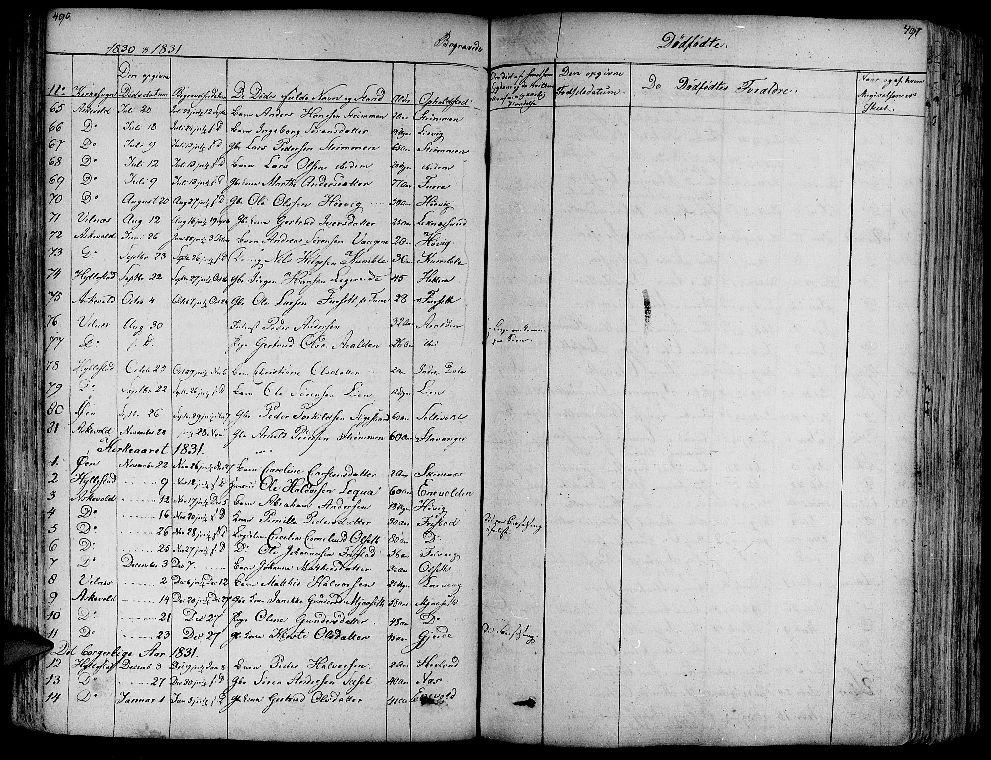 Askvoll sokneprestembete, SAB/A-79501/H/Haa/Haaa/L0010: Parish register (official) no. A 10, 1821-1844, p. 490-491
