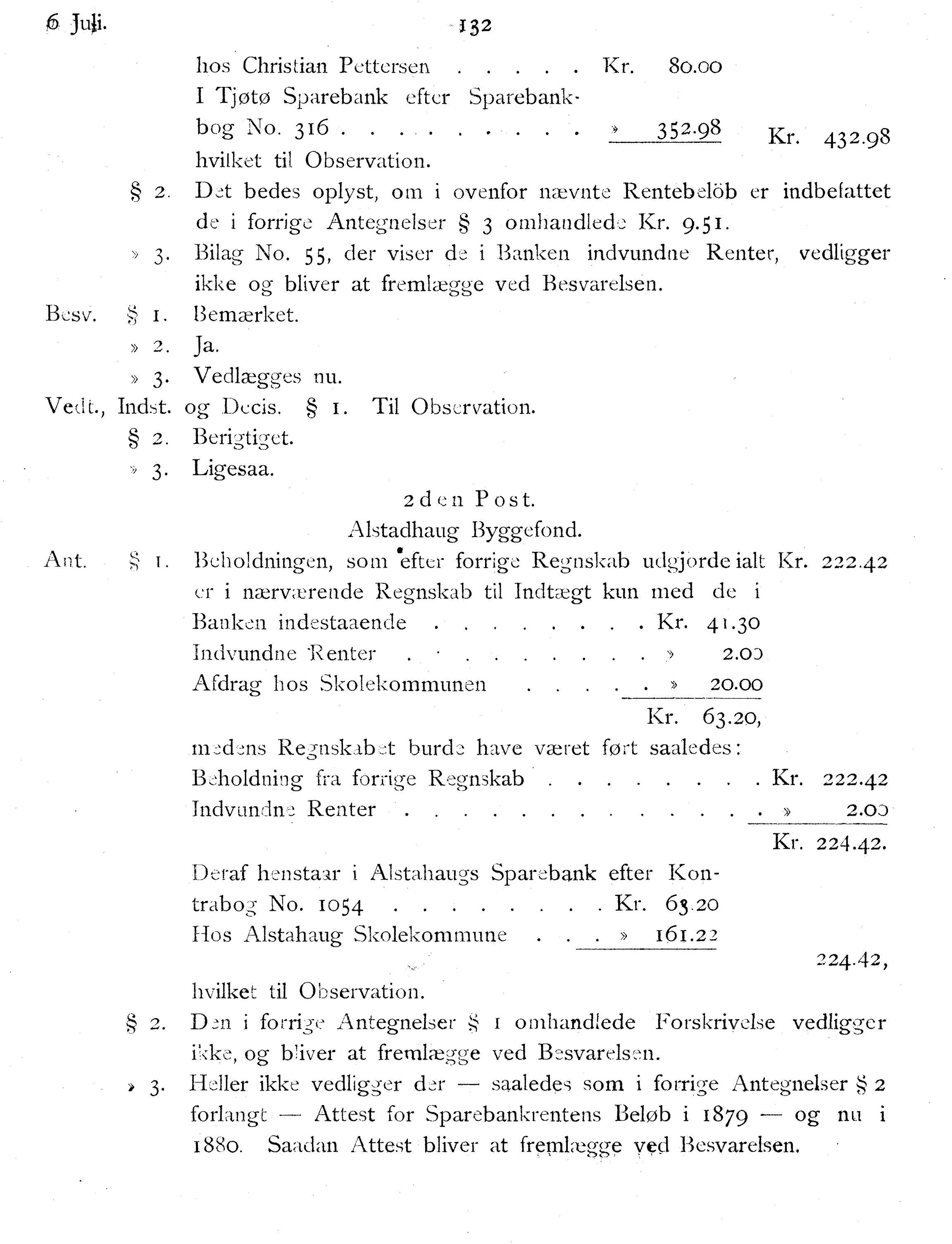 Nordland Fylkeskommune. Fylkestinget, AIN/NFK-17/176/A/Ac/L0014: Fylkestingsforhandlinger 1881-1885, 1881-1885