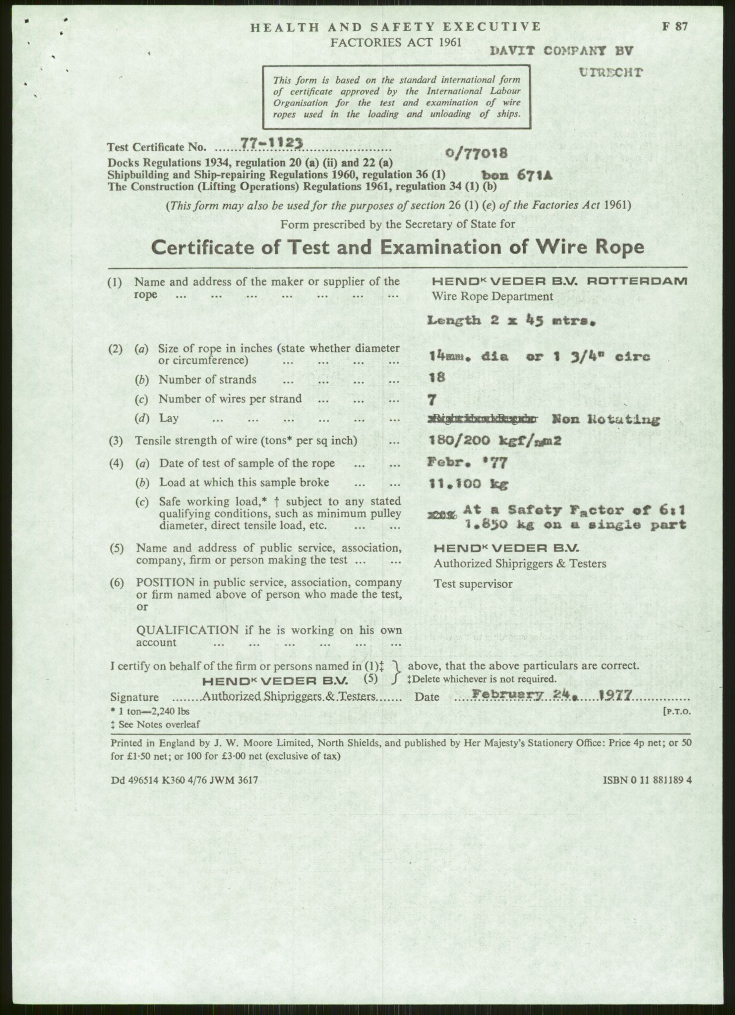 Justisdepartementet, Granskningskommisjonen ved Alexander Kielland-ulykken 27.3.1980, AV/RA-S-1165/D/L0006: A Alexander L. Kielland (Doku.liste + A3-A6, A11-A13, A18-A20-A21, A23, A31 av 31)/Dykkerjournaler, 1980-1981, p. 41