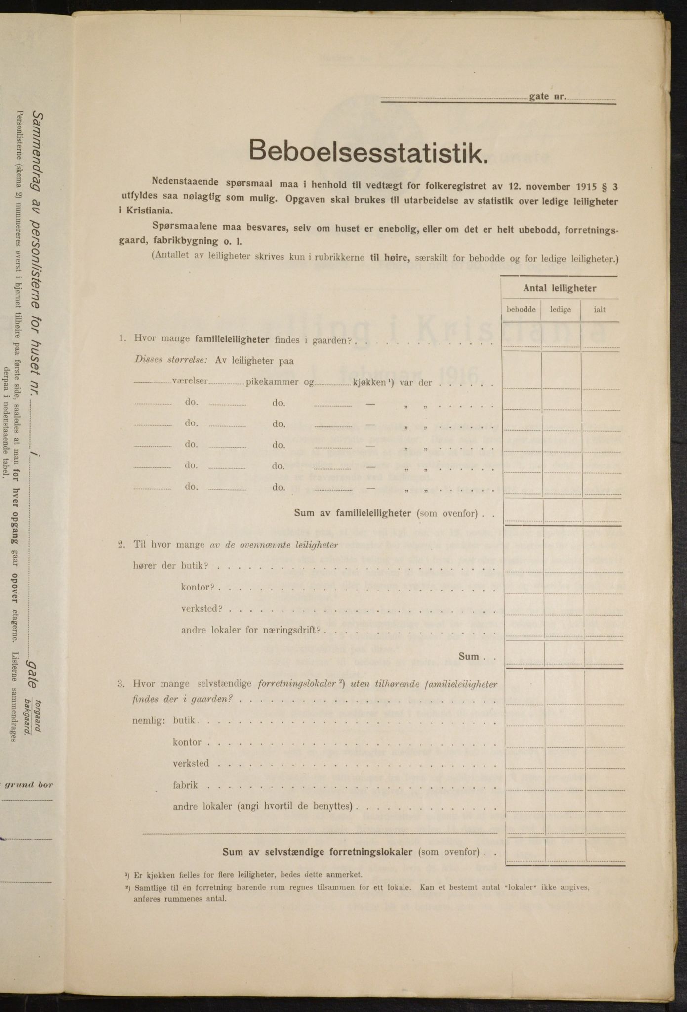 OBA, Municipal Census 1916 for Kristiania, 1916, p. 102260