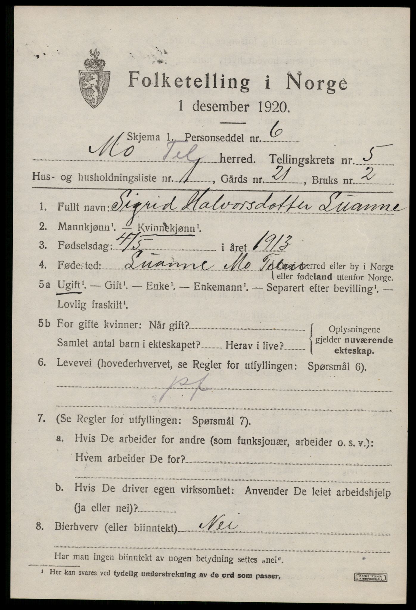 SAKO, 1920 census for Mo, 1920, p. 2004
