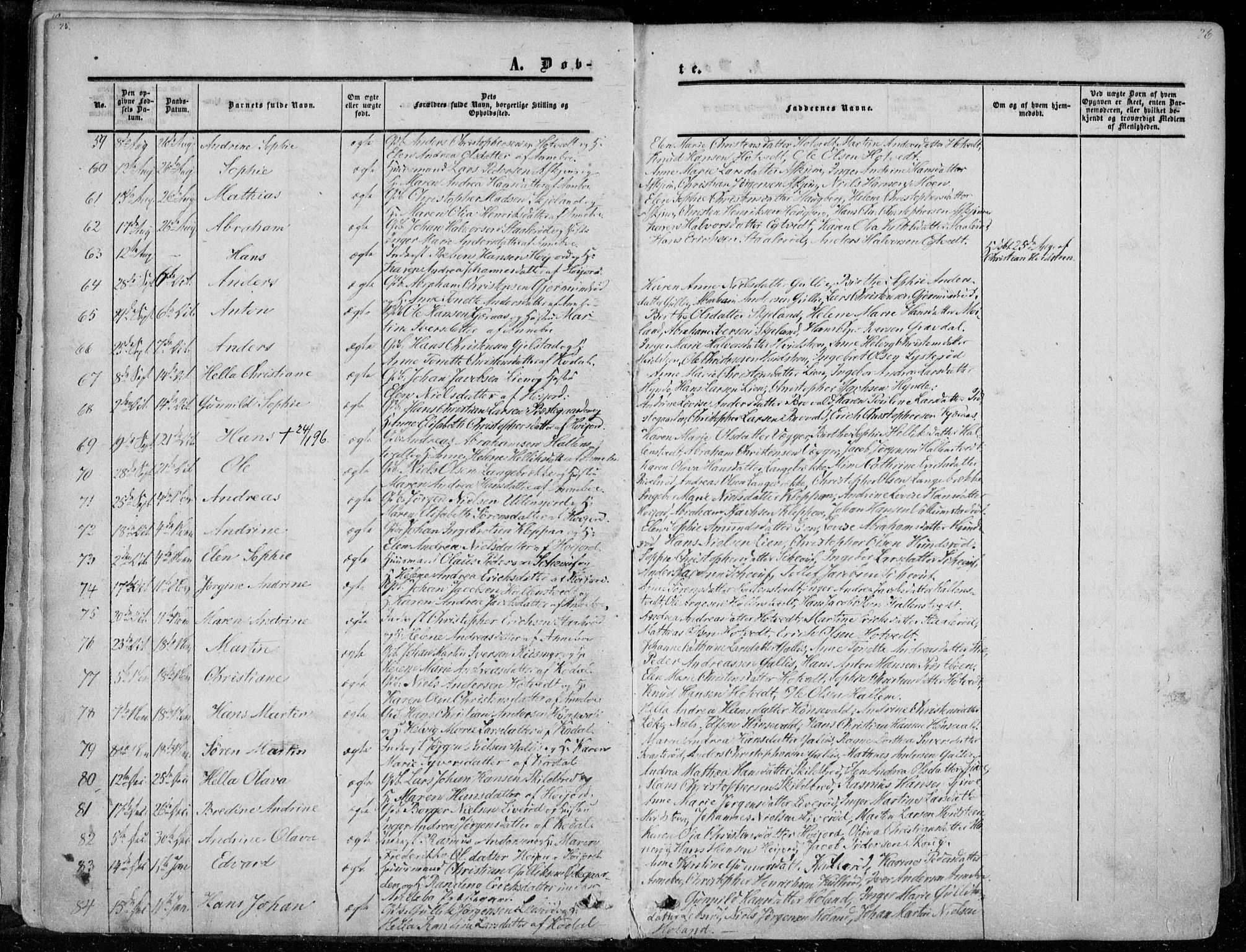 Andebu kirkebøker, AV/SAKO-A-336/F/Fa/L0005: Parish register (official) no. 5, 1857-1870, p. 25-26