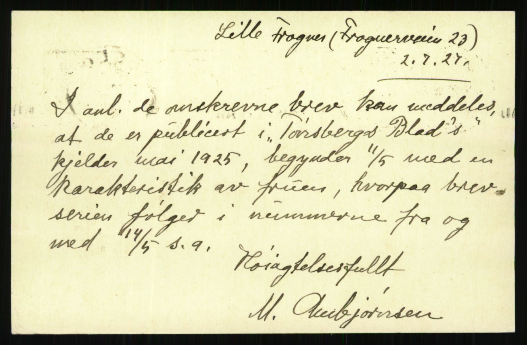 Samlinger til kildeutgivelse, Amerikabrevene, AV/RA-EA-4057/F/L0019: Innlån fra Buskerud: Fonnem - Kristoffersen, 1838-1914, p. 778