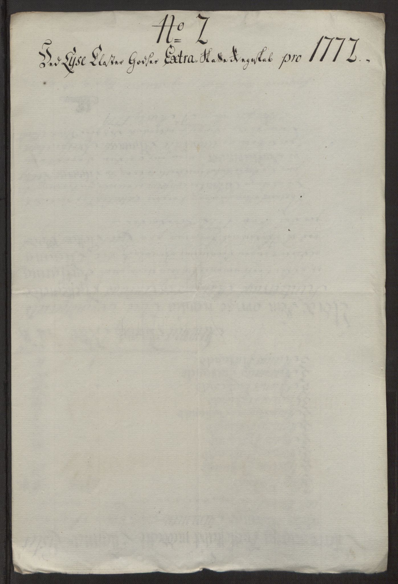 Rentekammeret inntil 1814, Reviderte regnskaper, Fogderegnskap, RA/EA-4092/R50/L3180: Ekstraskatten Lyse kloster, 1762-1783, p. 275