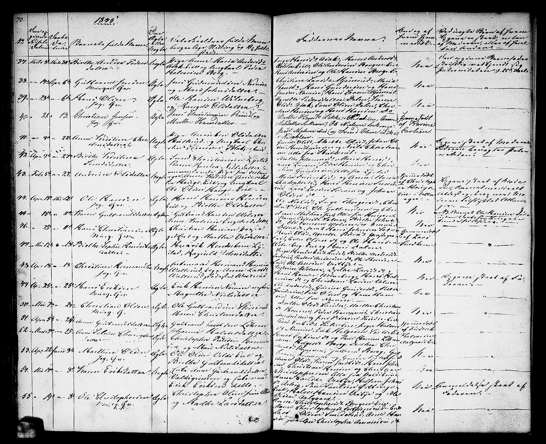 Sørum prestekontor Kirkebøker, AV/SAO-A-10303/F/Fa/L0004: Parish register (official) no. I 4, 1829-1845, p. 70