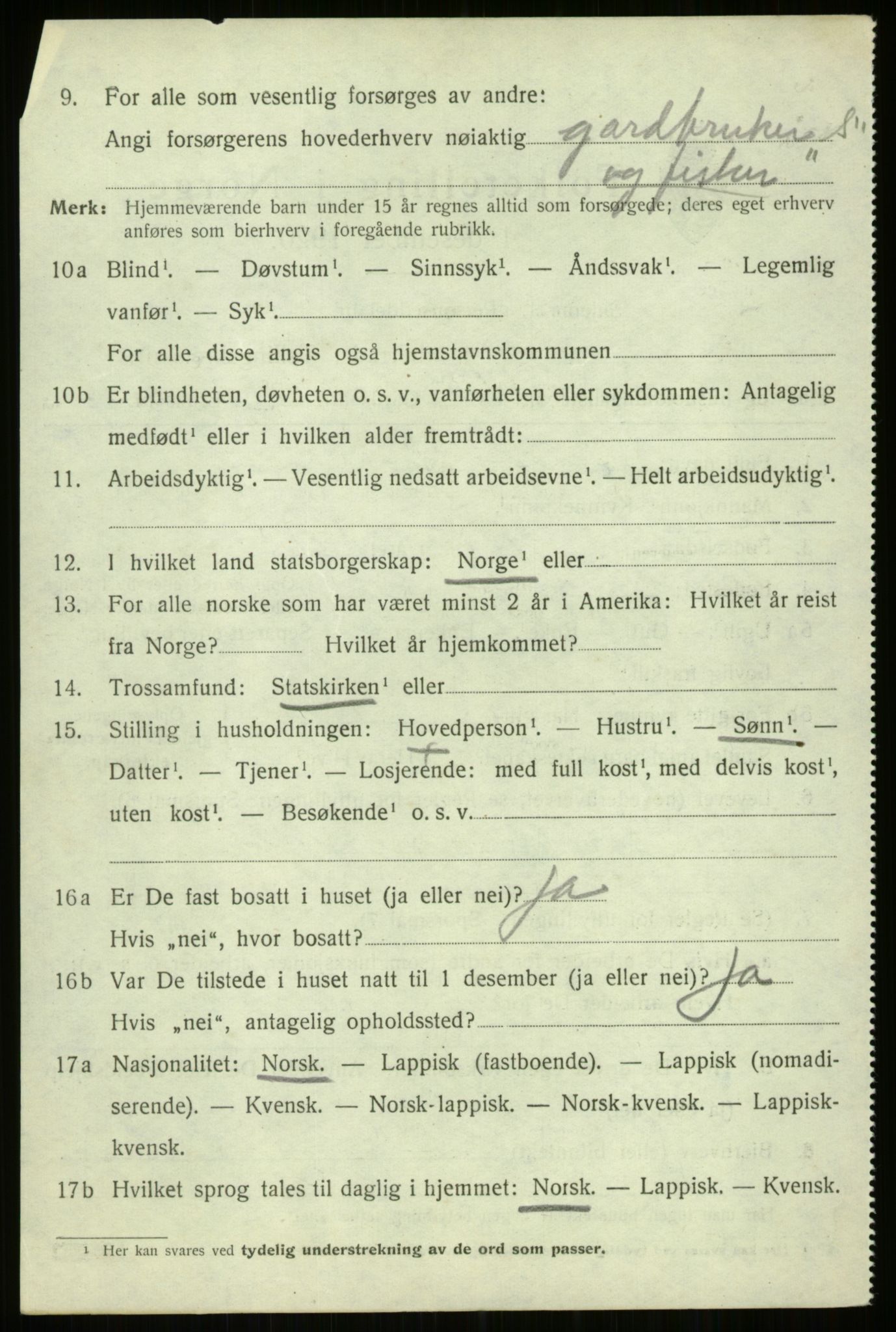 SATØ, 1920 census for Trondenes, 1920, p. 22368