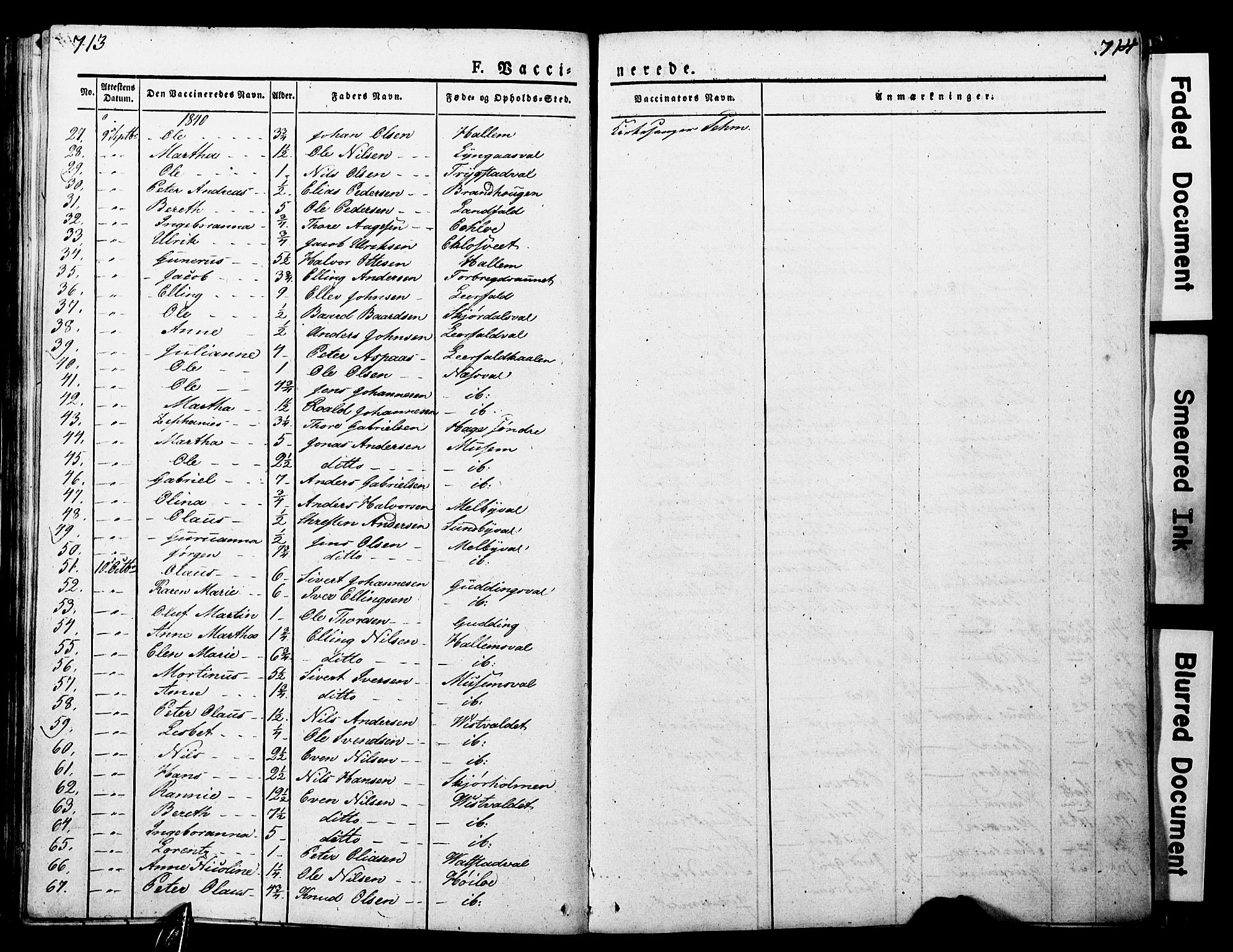 Ministerialprotokoller, klokkerbøker og fødselsregistre - Nord-Trøndelag, AV/SAT-A-1458/723/L0243: Parish register (official) no. 723A12, 1822-1851, p. 713-714