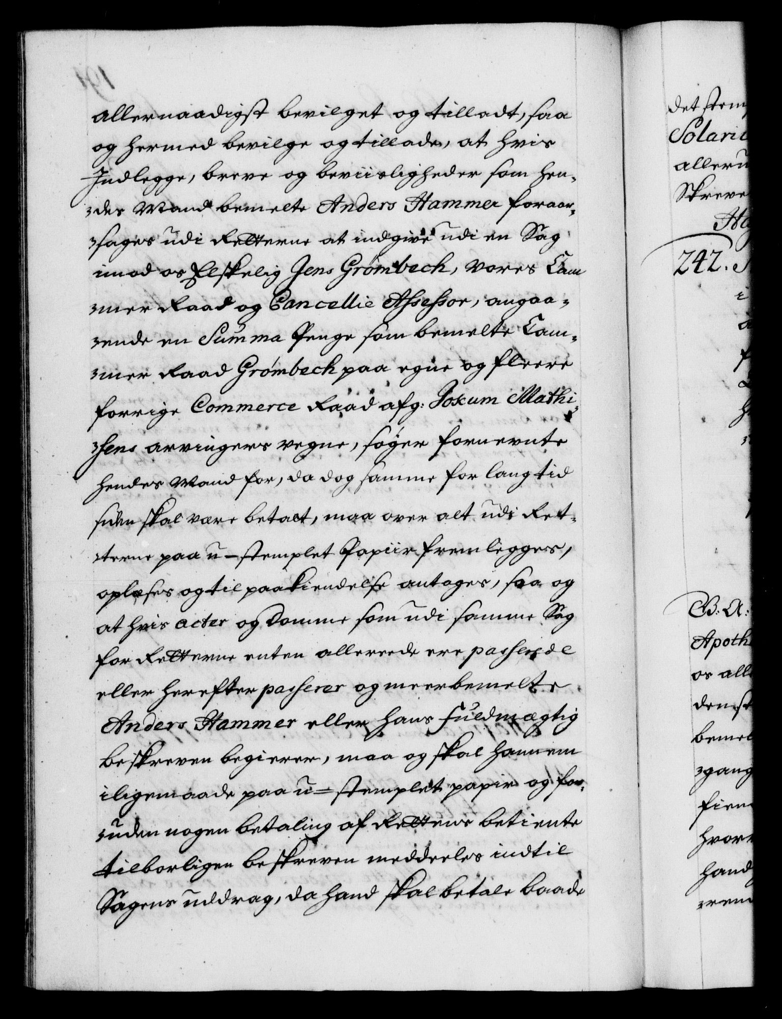 Danske Kanselli 1572-1799, AV/RA-EA-3023/F/Fc/Fca/Fcaa/L0024: Norske registre, 1723-1725, p. 194b