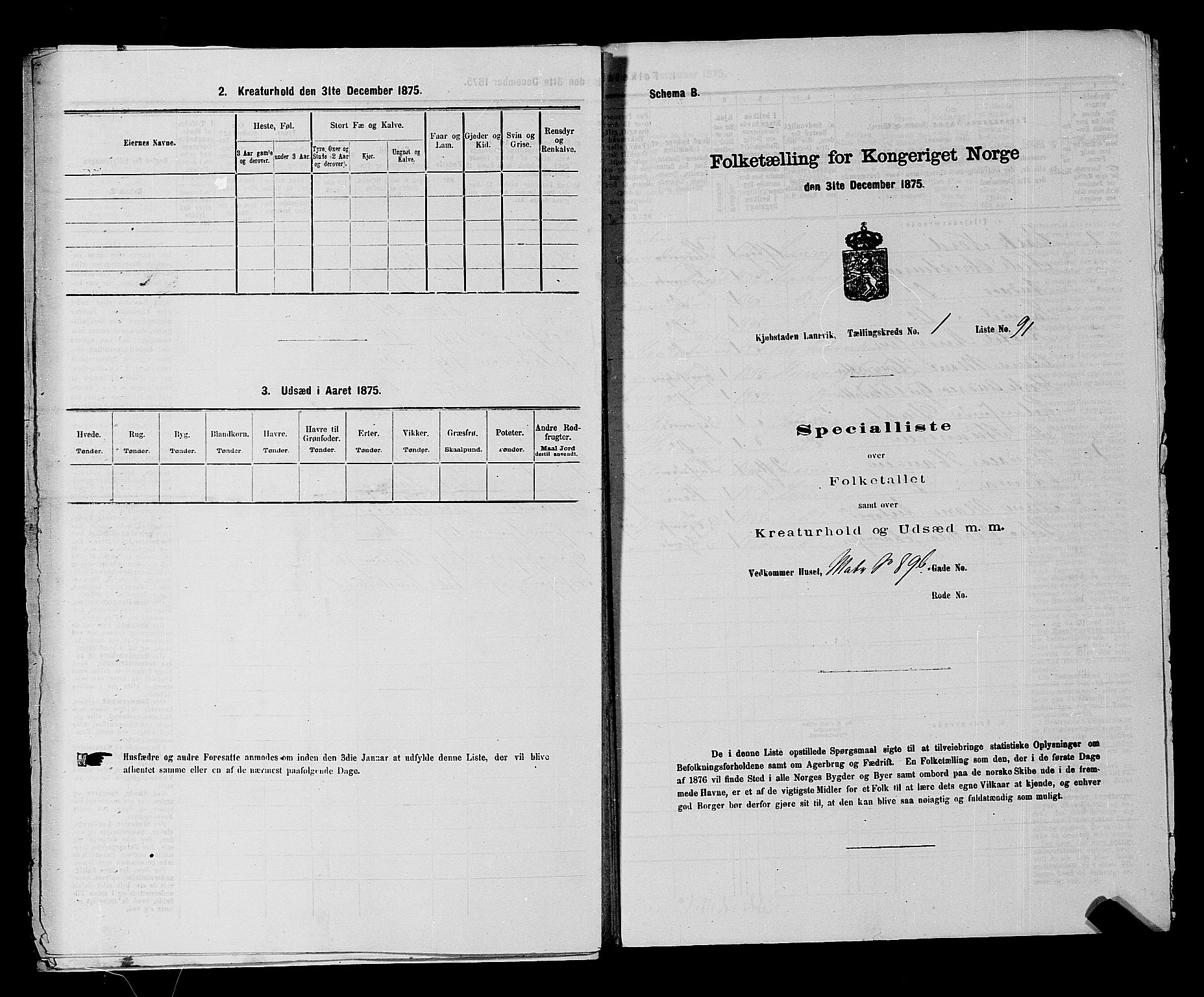 SAKO, 1875 census for 0707P Larvik, 1875, p. 216