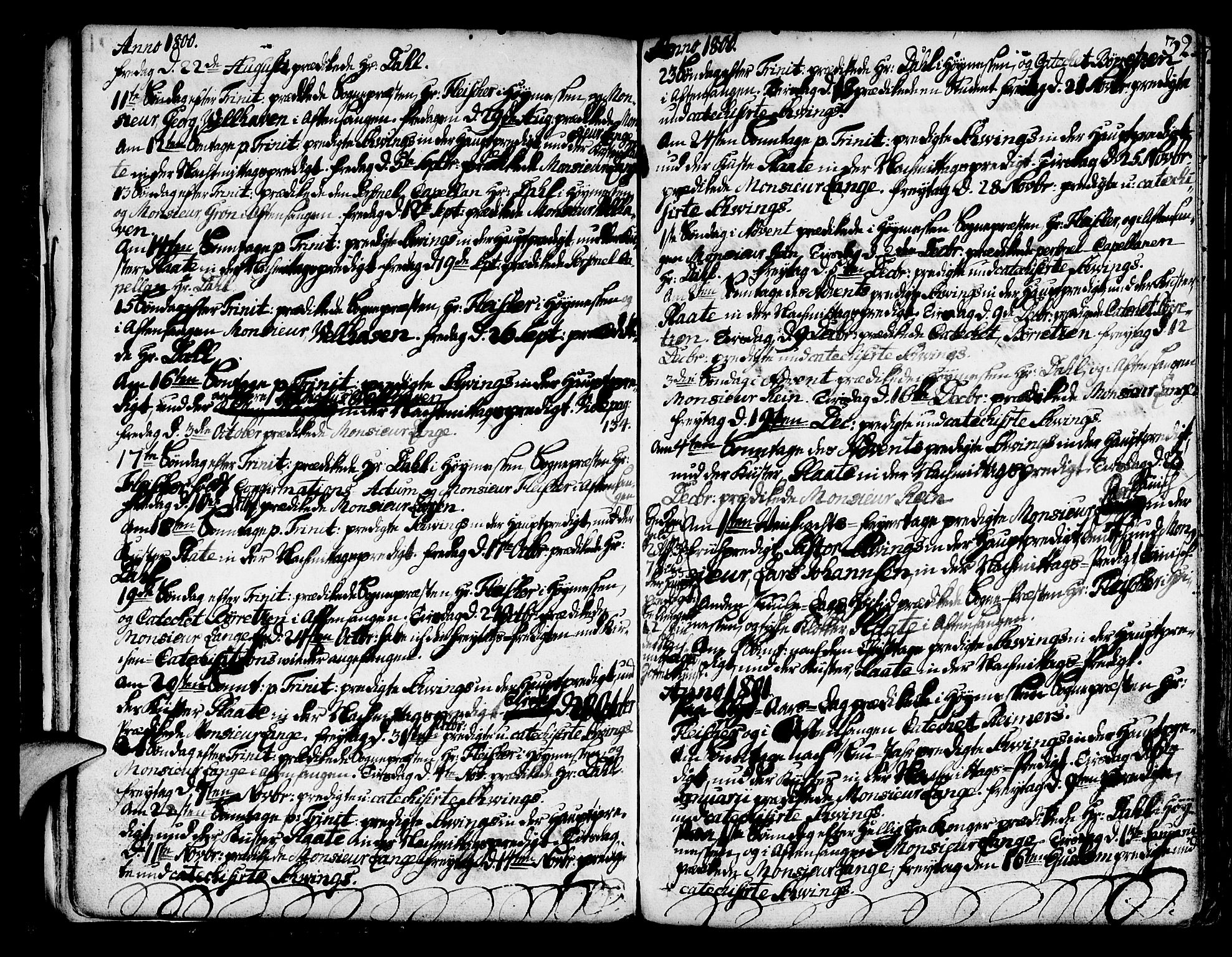 Mariakirken Sokneprestembete, AV/SAB-A-76901/H/Haa/L0003: Parish register (official) no. A 3, 1786-1815, p. 32