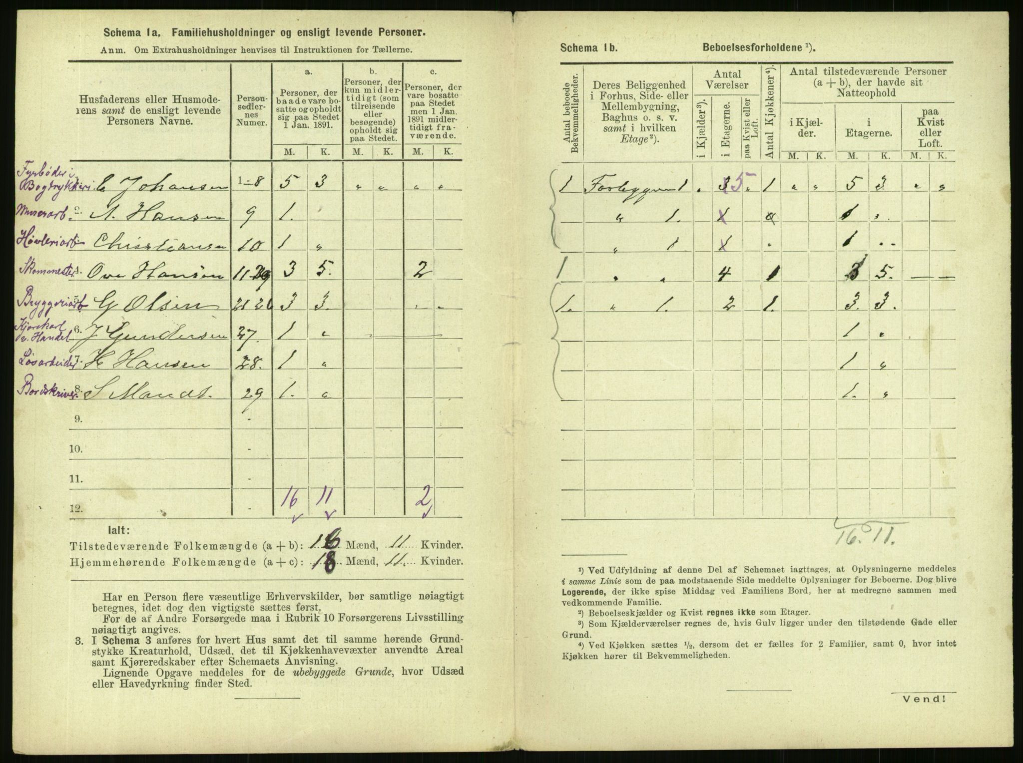 RA, 1891 census for 0301 Kristiania, 1891, p. 89187