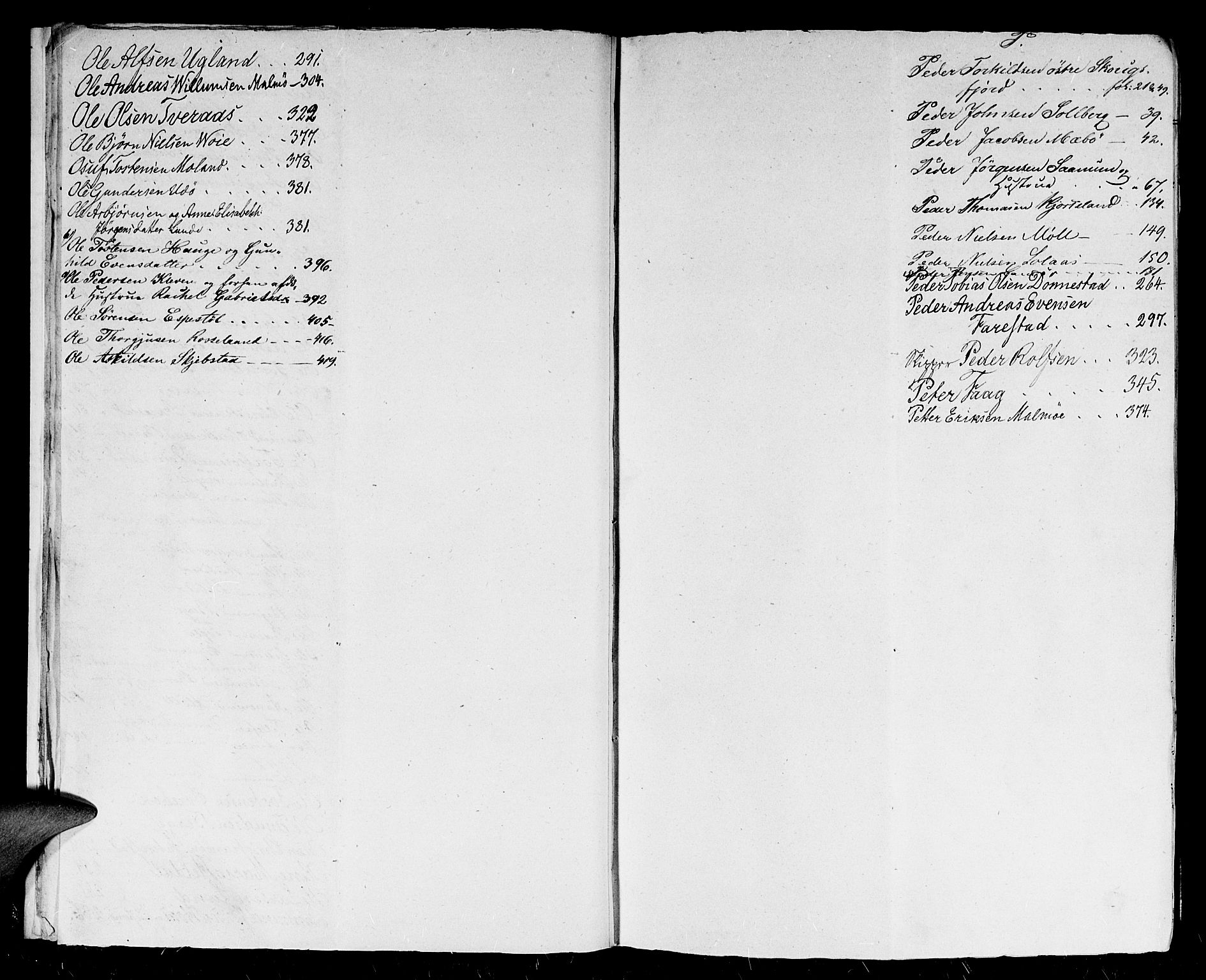 Mandal sorenskriveri, SAK/1221-0005/001/H/Hc/L0093: Skifteutlodningsprotokoll nr 2 med register, 1843-1852
