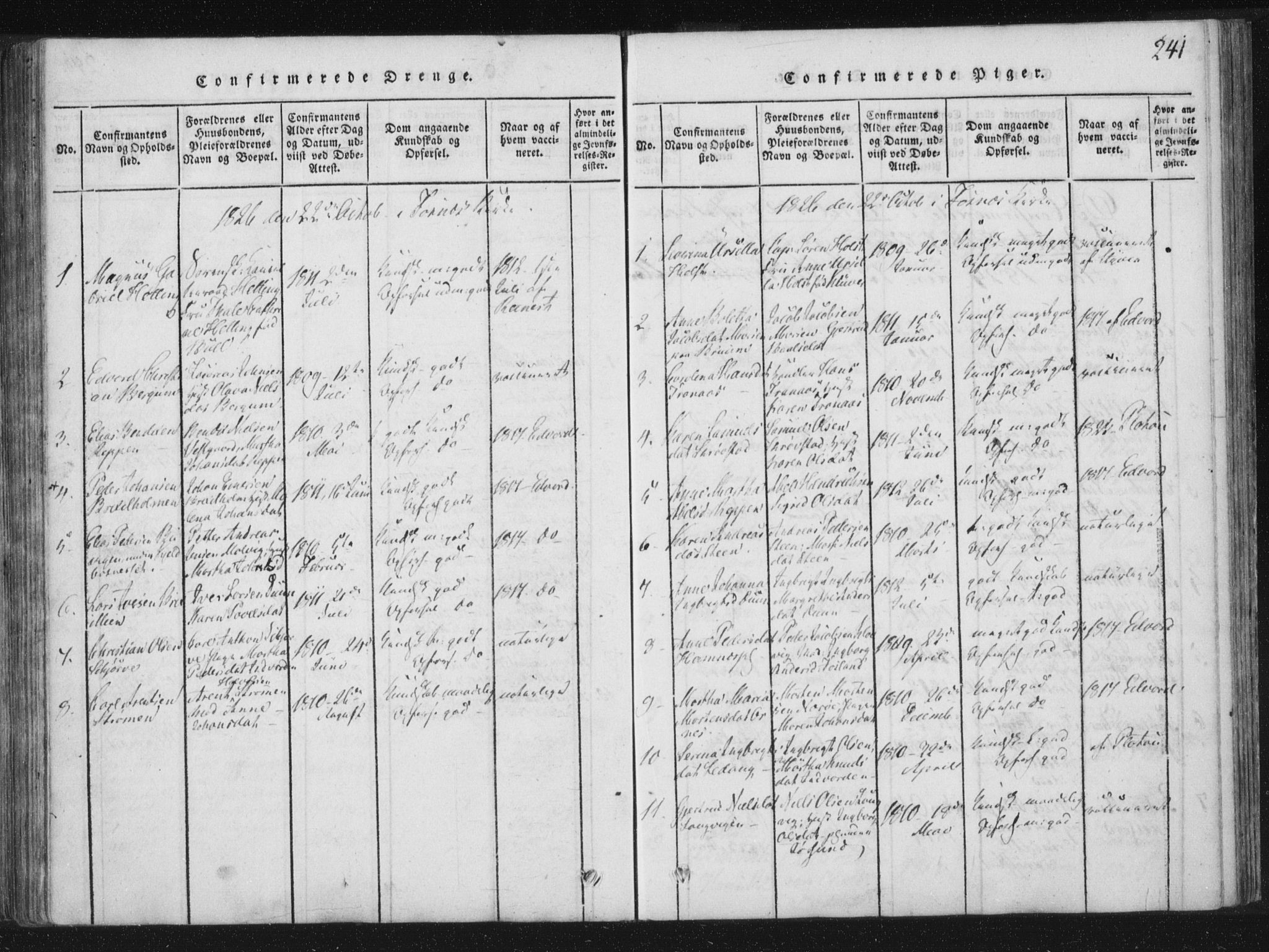 Ministerialprotokoller, klokkerbøker og fødselsregistre - Nord-Trøndelag, SAT/A-1458/773/L0609: Parish register (official) no. 773A03 /1, 1815-1830, p. 241