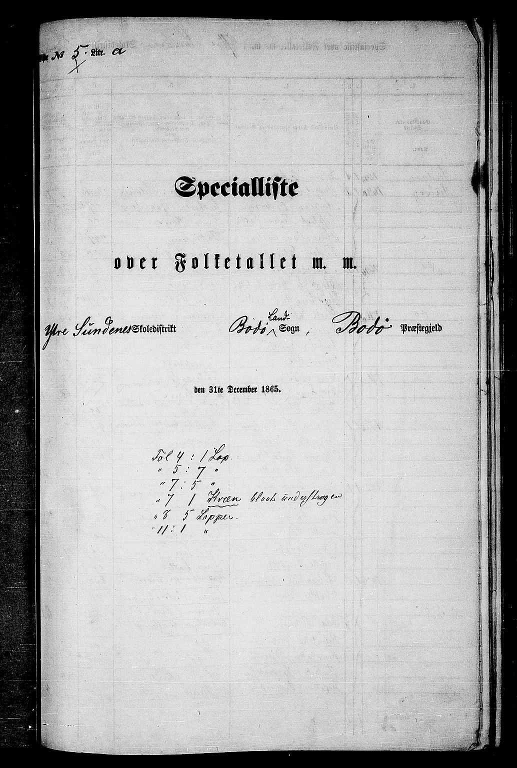 RA, 1865 census for Bodø/Bodø, 1865, p. 94