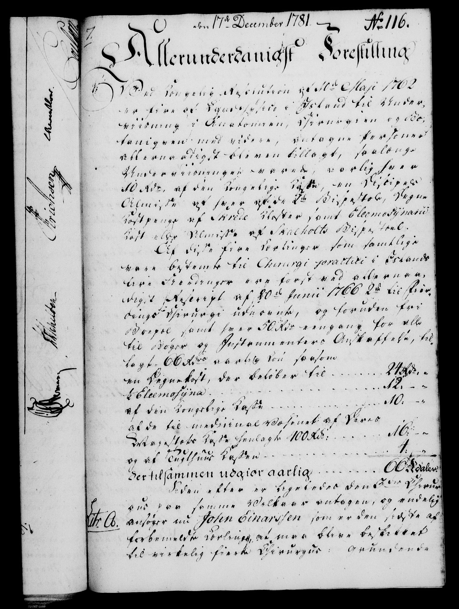 Rentekammeret, Kammerkanselliet, RA/EA-3111/G/Gf/Gfa/L0063: Norsk relasjons- og resolusjonsprotokoll (merket RK 52.63), 1781, p. 1186