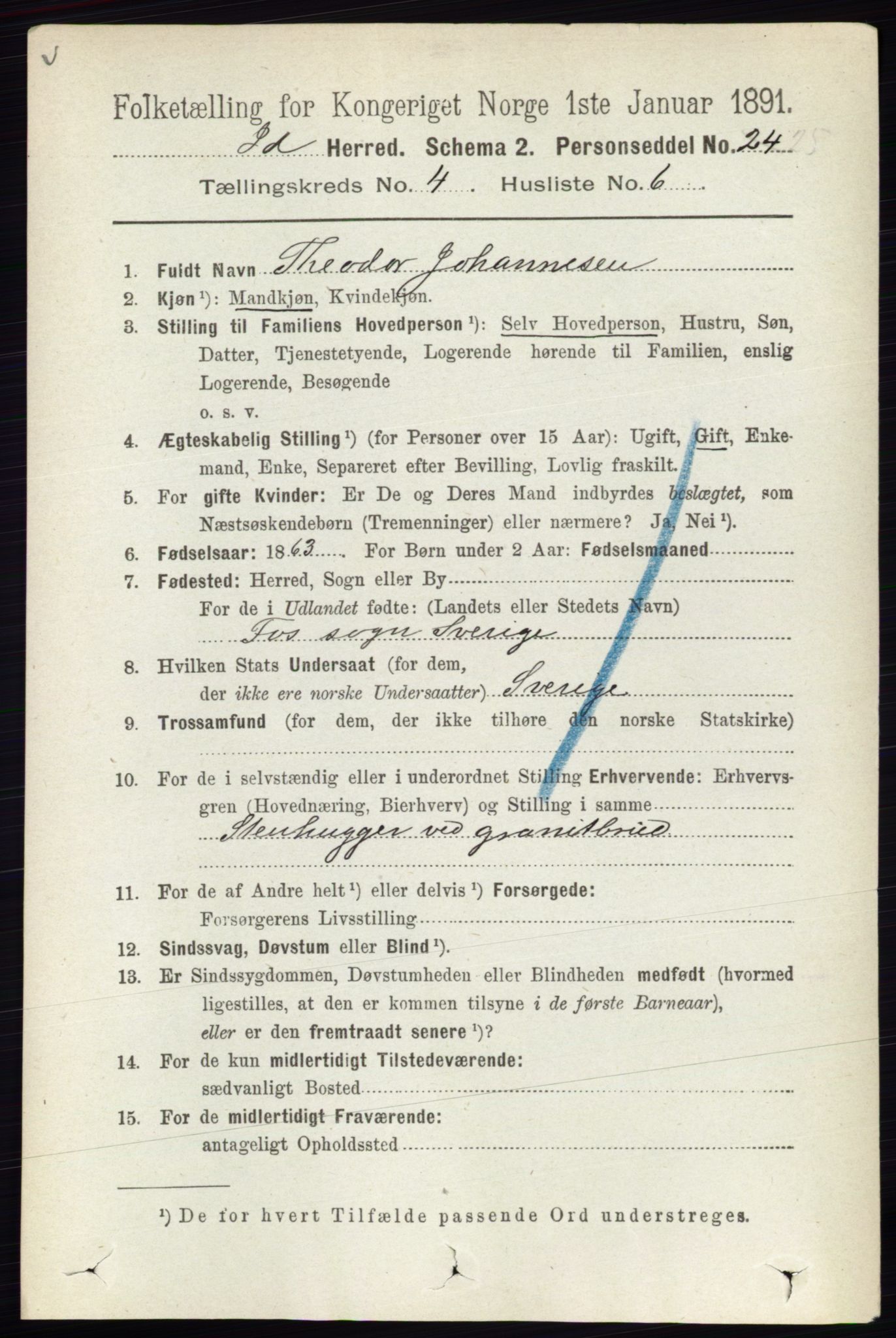 RA, 1891 census for 0117 Idd, 1891, p. 2917