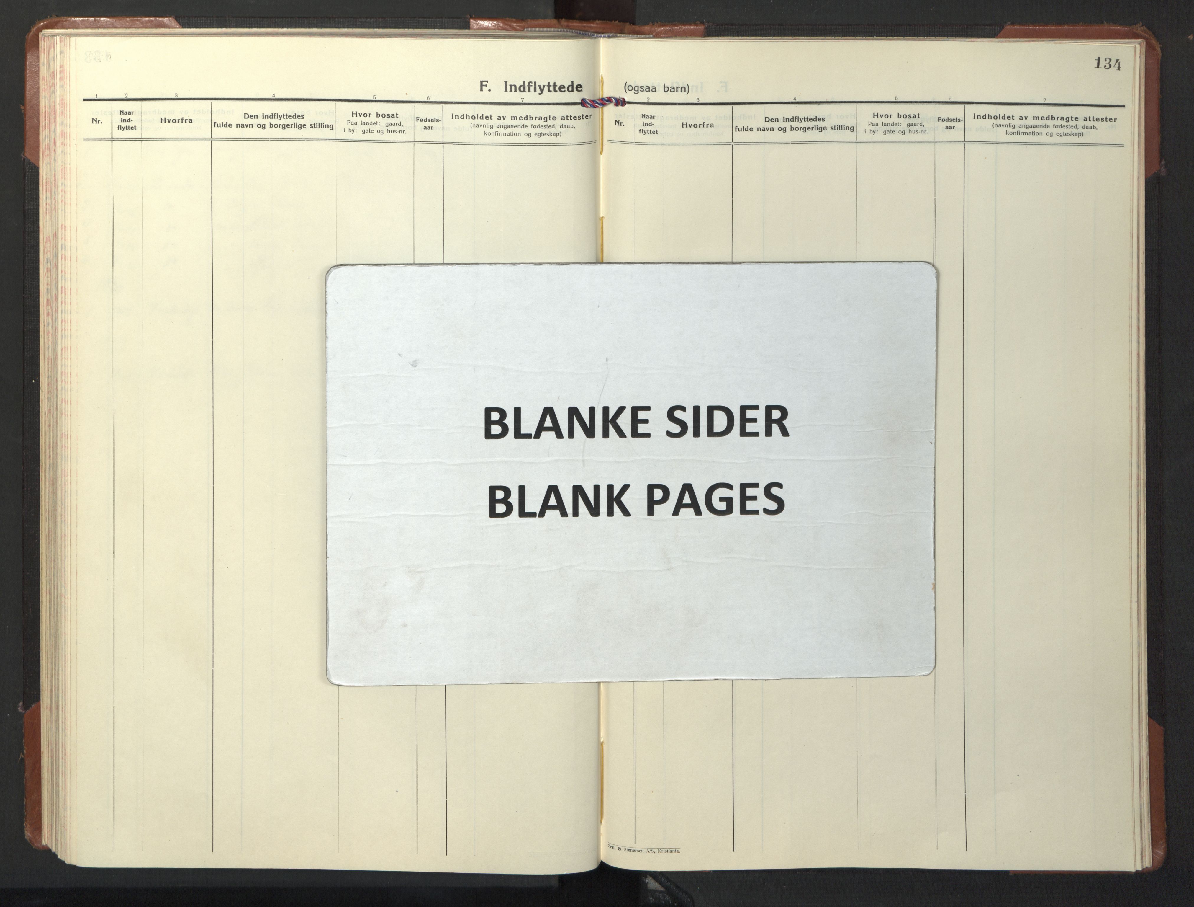 Ministerialprotokoller, klokkerbøker og fødselsregistre - Nord-Trøndelag, AV/SAT-A-1458/722/L0227: Parish register (copy) no. 722C03, 1928-1958, p. 134