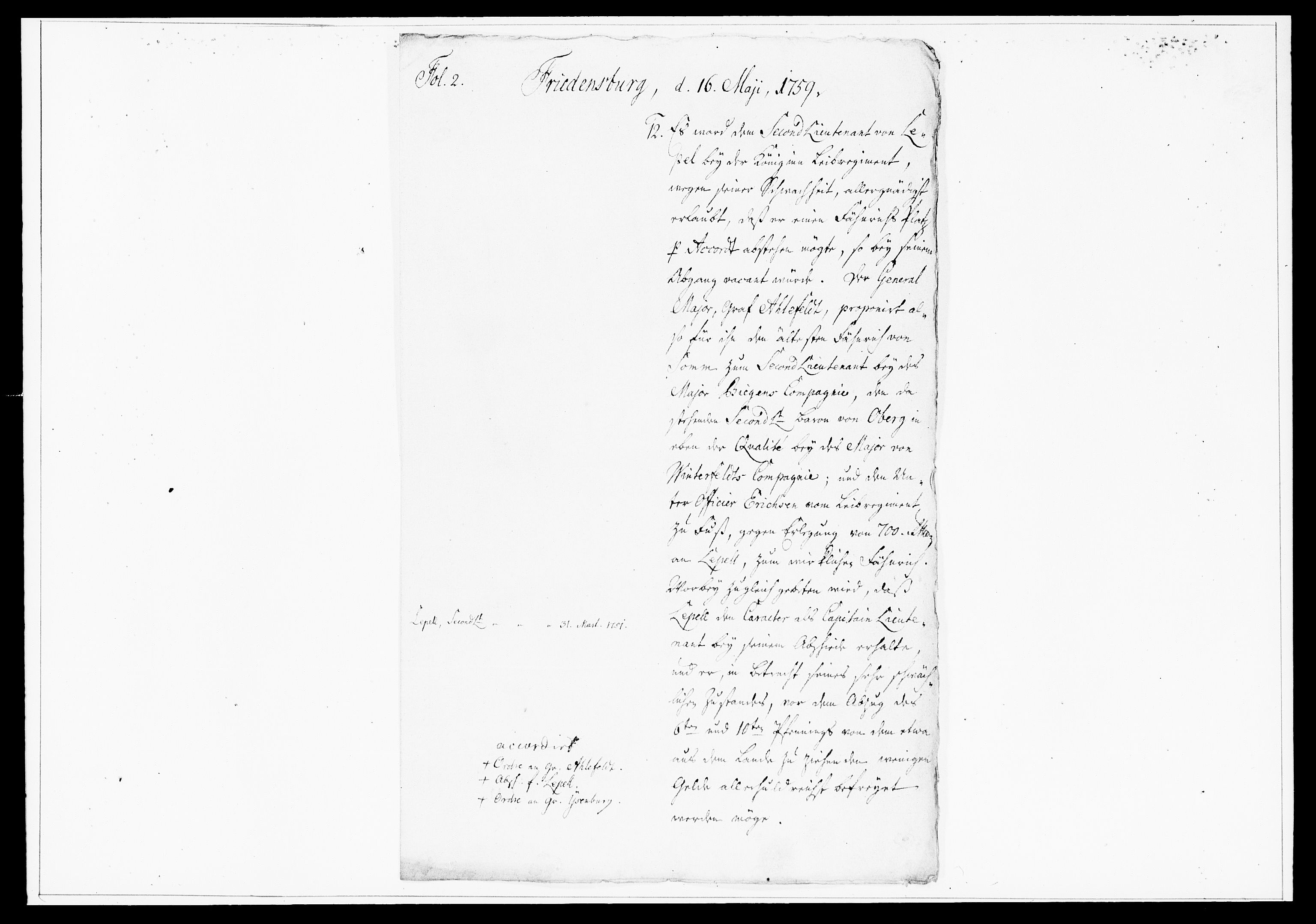 Krigskollegiet, Krigskancelliet, DRA/A-0006/-/1315-1333: Refererede sager, 1759, p. 344