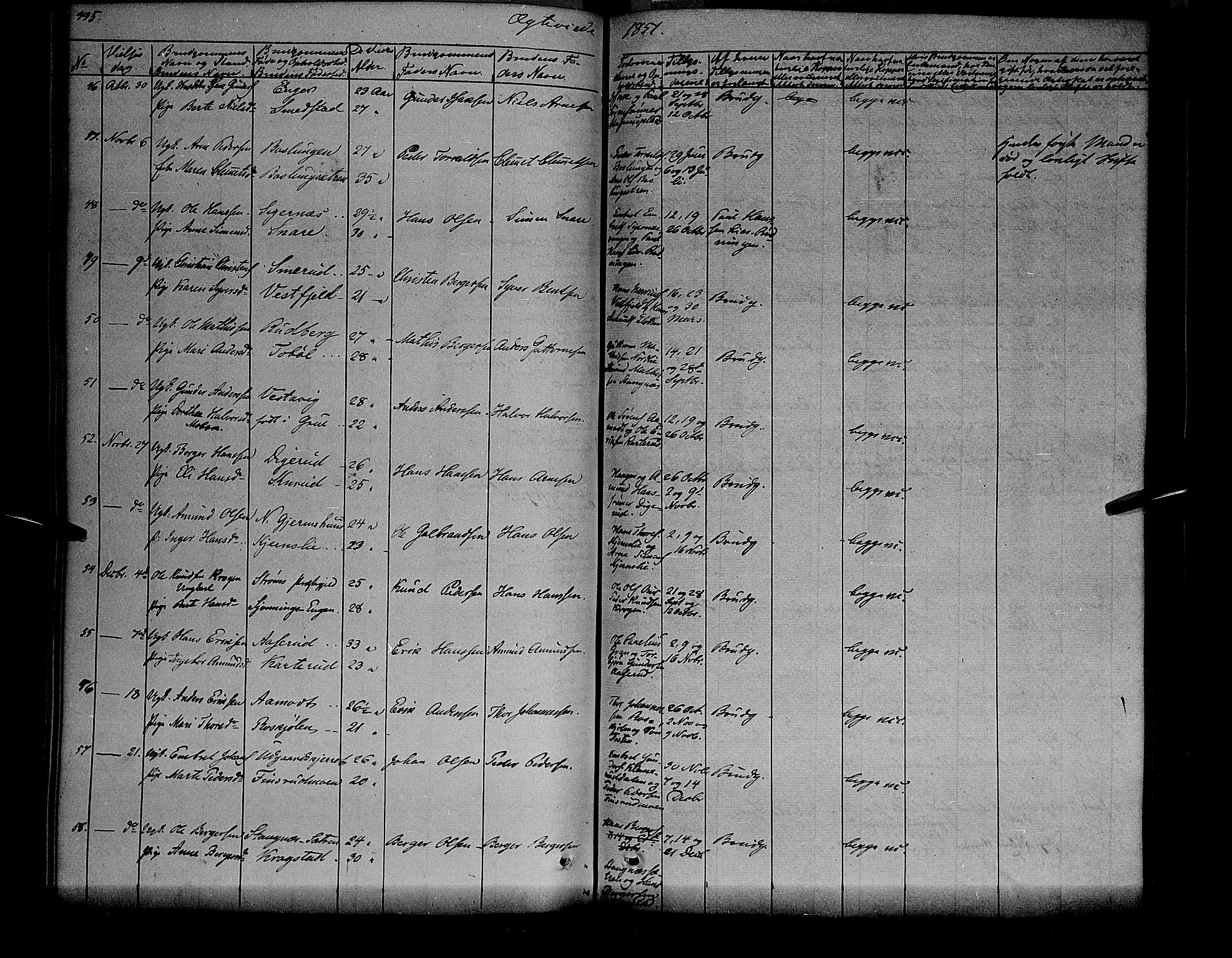 Vinger prestekontor, AV/SAH-PREST-024/H/Ha/Haa/L0009: Parish register (official) no. 9, 1847-1855, p. 335