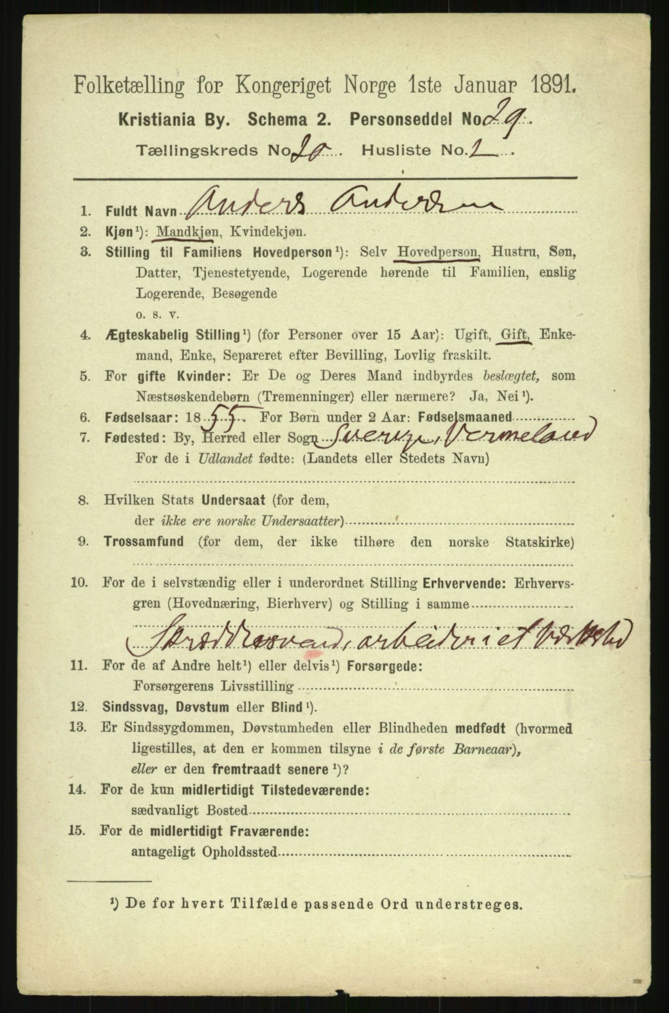 RA, 1891 census for 0301 Kristiania, 1891, p. 174149