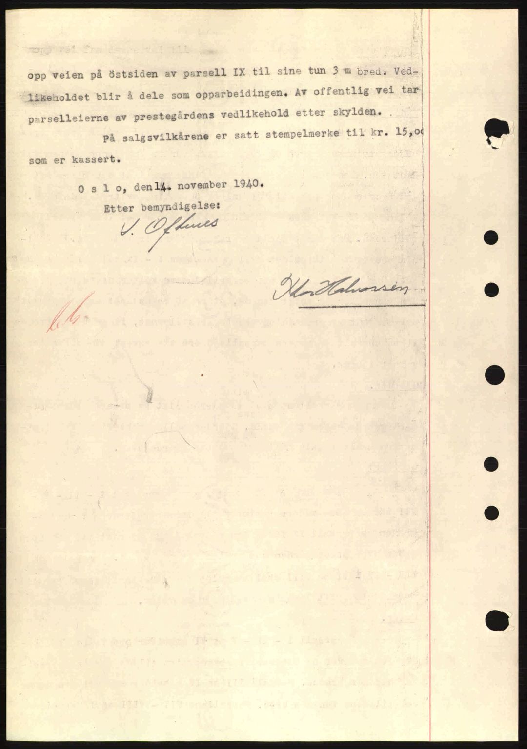 Nordre Sunnmøre sorenskriveri, SAT/A-0006/1/2/2C/2Ca: Mortgage book no. A11, 1941-1941, Diary no: : 1009/1941