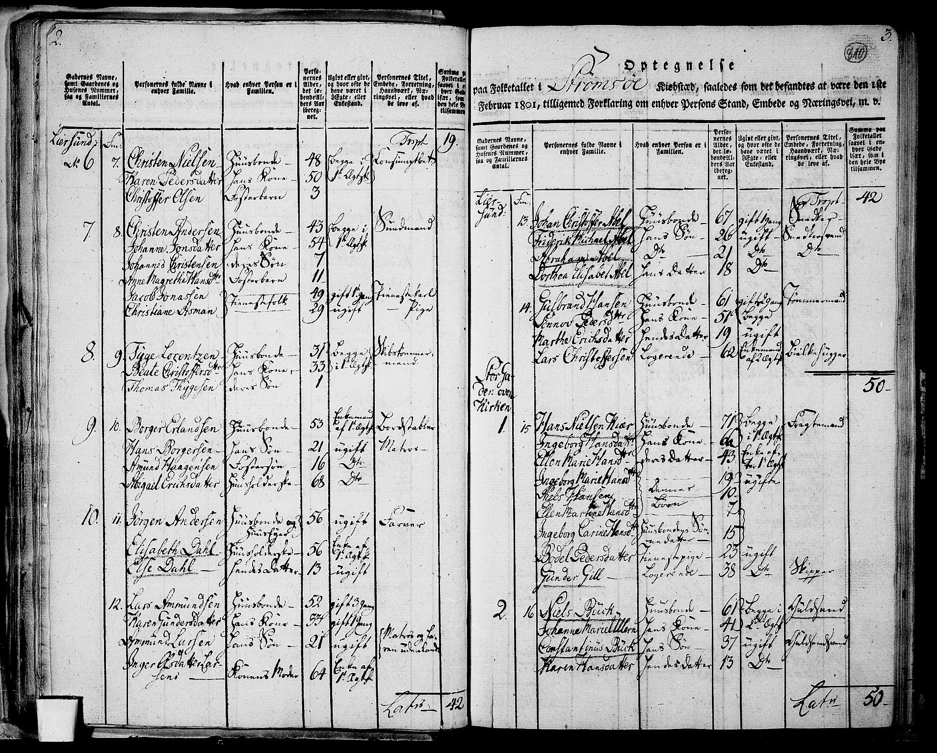 RA, 1801 census for 0602P Bragernes, 1801, p. 809b-810a