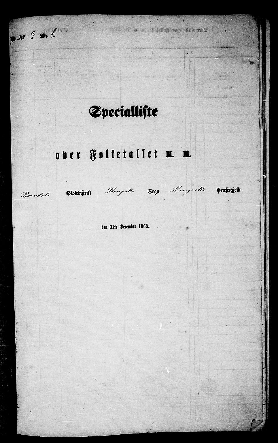 RA, 1865 census for Stangvik, 1865, p. 69