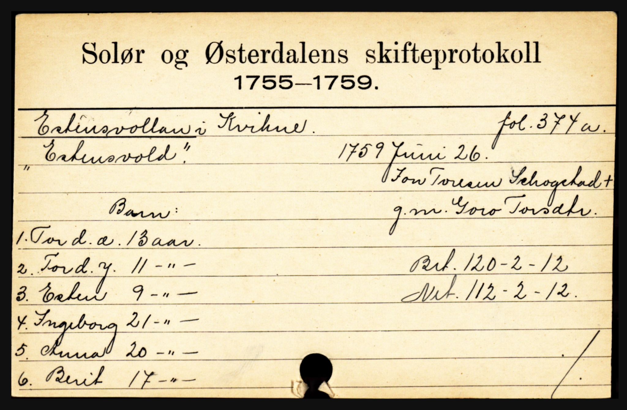 Solør og Østerdalen sorenskriveri, AV/SAH-TING-024/J, 1716-1774, p. 1147