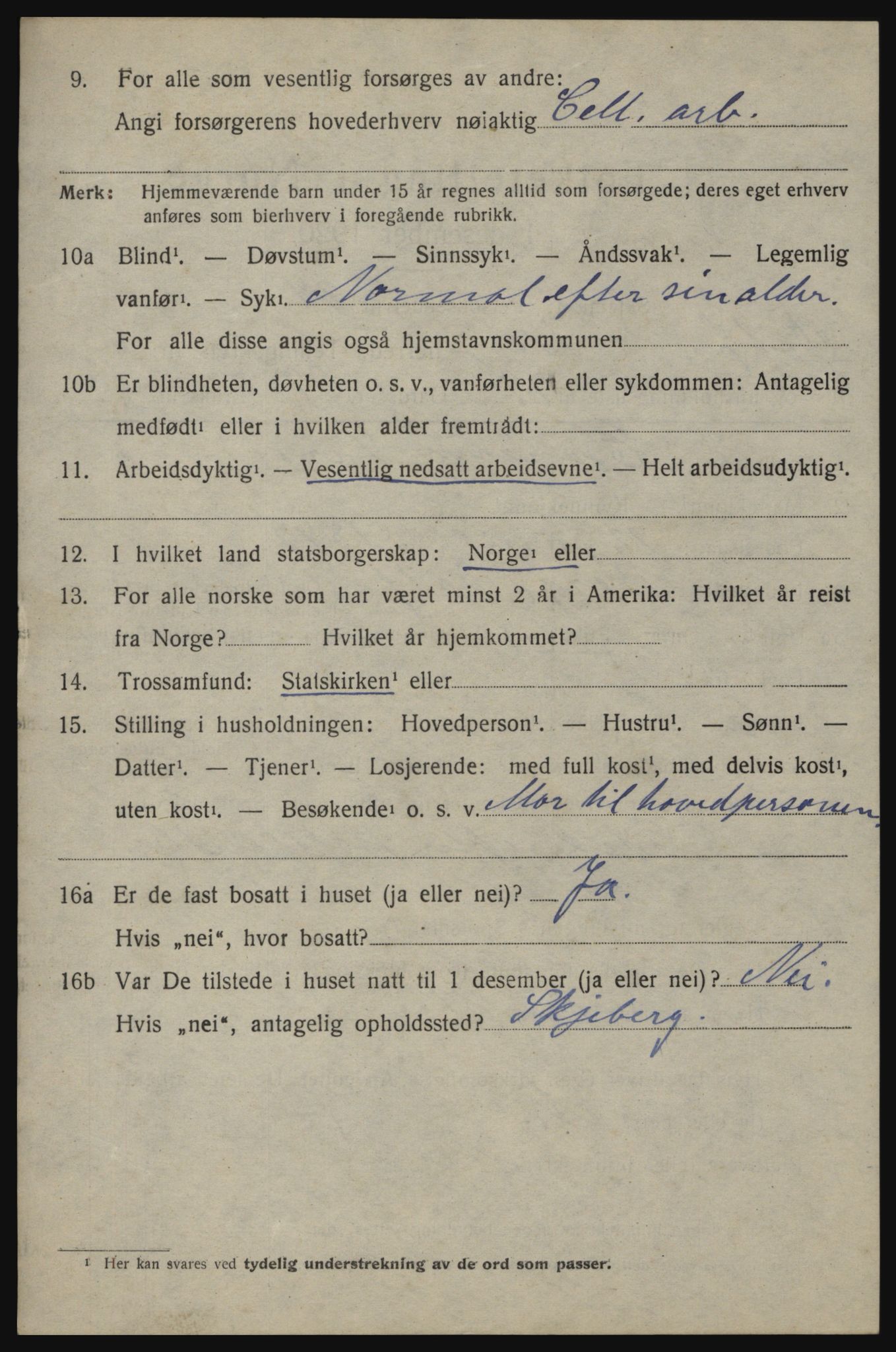 SAO, 1920 census for Berg, 1920, p. 11740