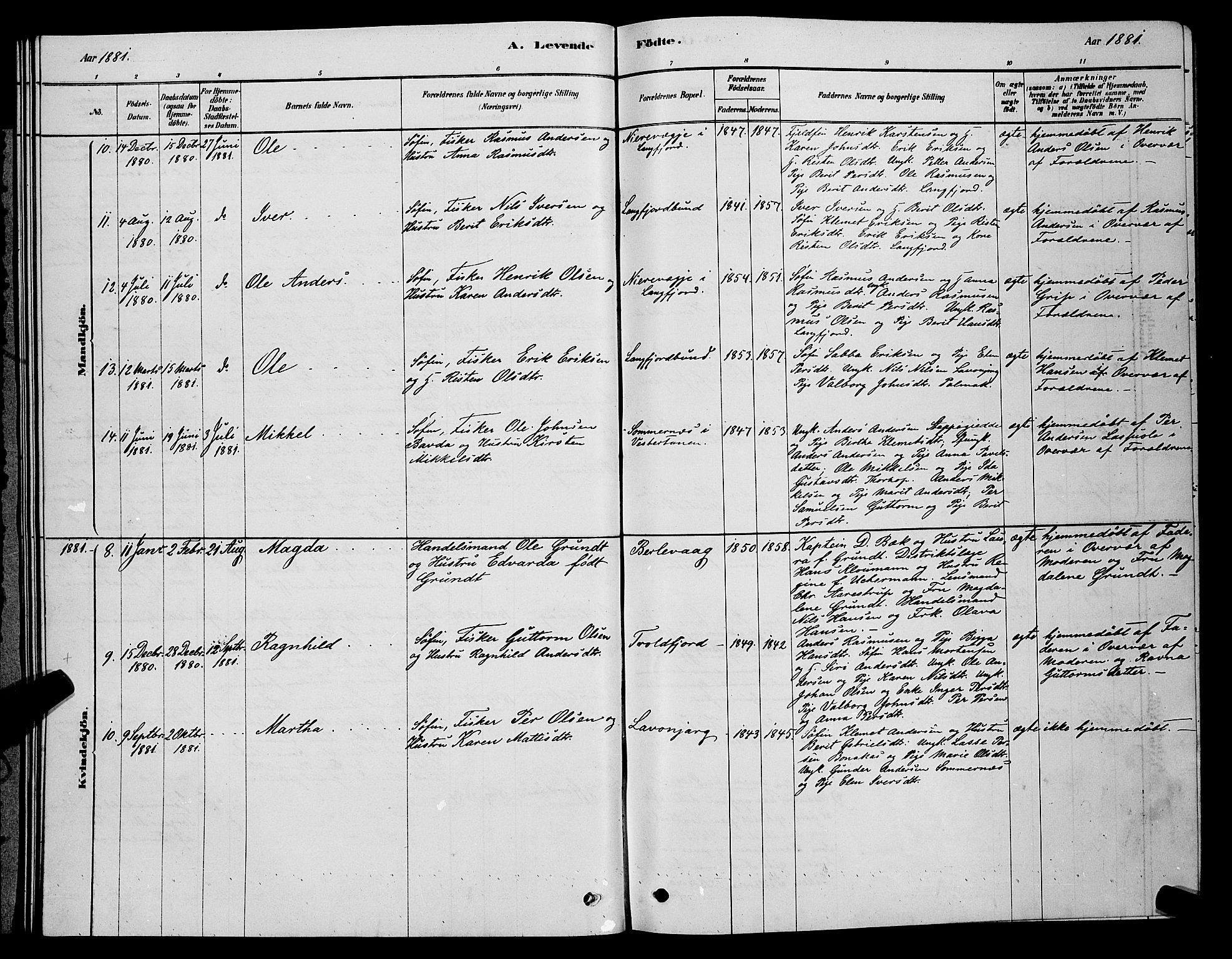 Tana sokneprestkontor, AV/SATØ-S-1334/H/Hb/L0003klokker: Parish register (copy) no. 3, 1878-1890