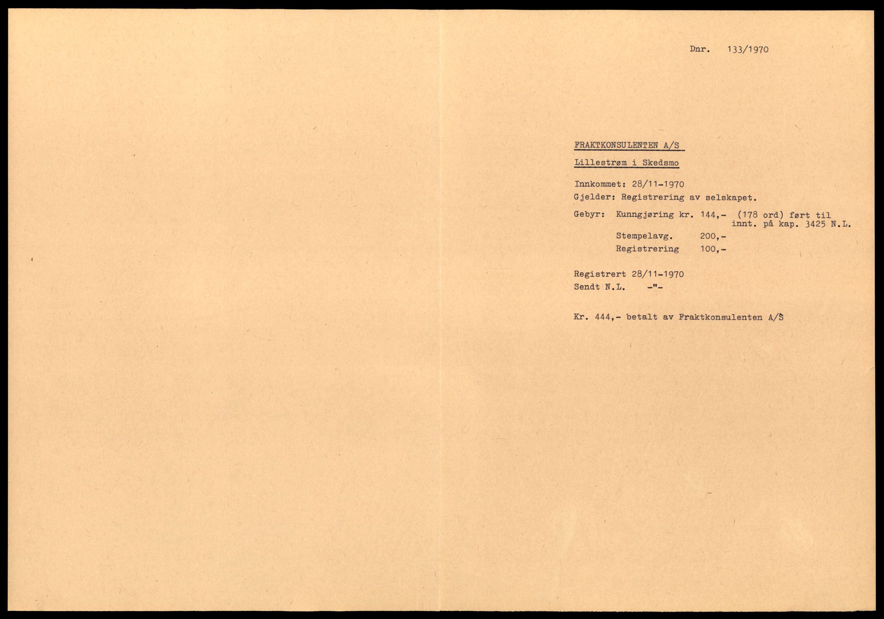 Nedre Romerike sorenskriveri, SAT/A-10469/K/Ke/Keb/L0005: Enkeltmannsforetak, aksjeselskap og andelslag, Fr - He, 1944-1989