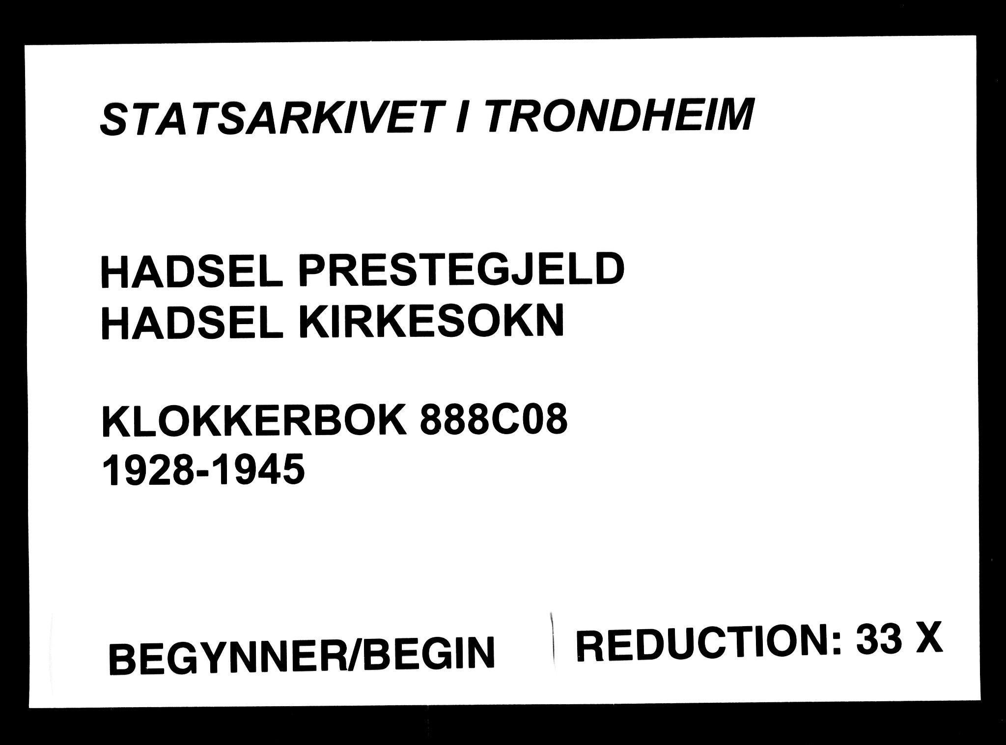 Ministerialprotokoller, klokkerbøker og fødselsregistre - Nordland, SAT/A-1459/888/L1270: Parish register (copy) no. 888C08, 1928-1945