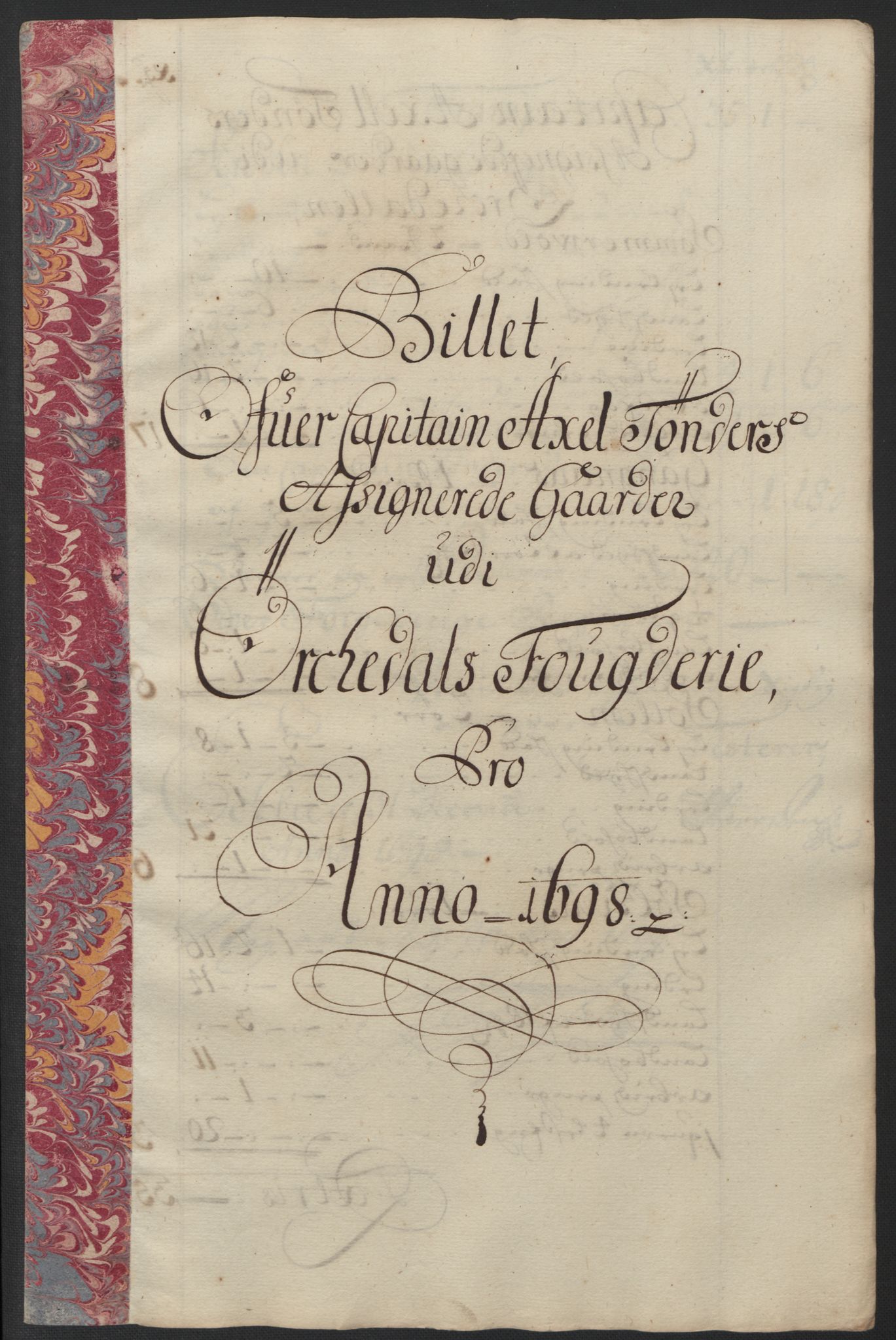 Rentekammeret inntil 1814, Reviderte regnskaper, Fogderegnskap, RA/EA-4092/R60/L3948: Fogderegnskap Orkdal og Gauldal, 1698, p. 213