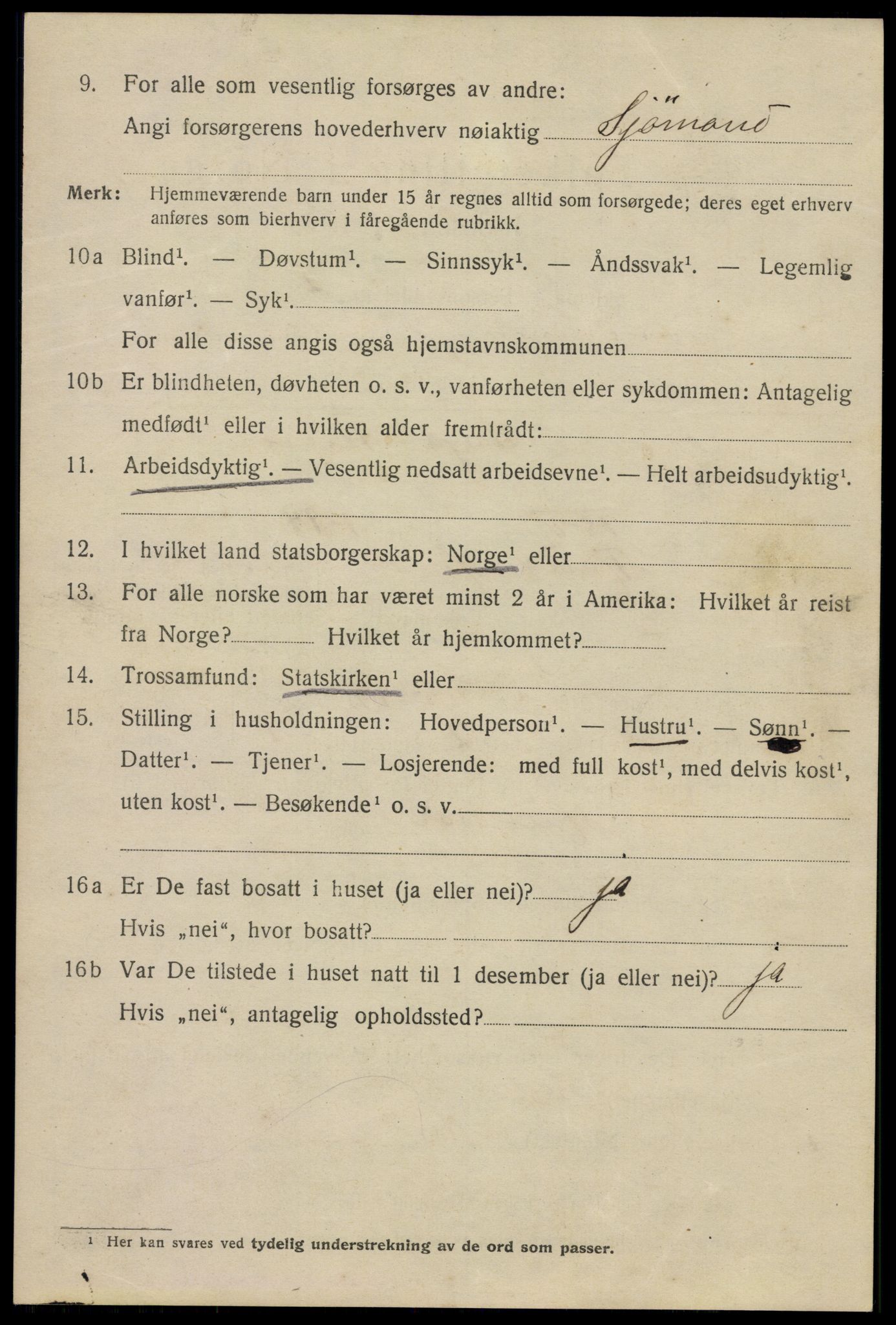 SAO, 1920 census for Drøbak, 1920, p. 4230