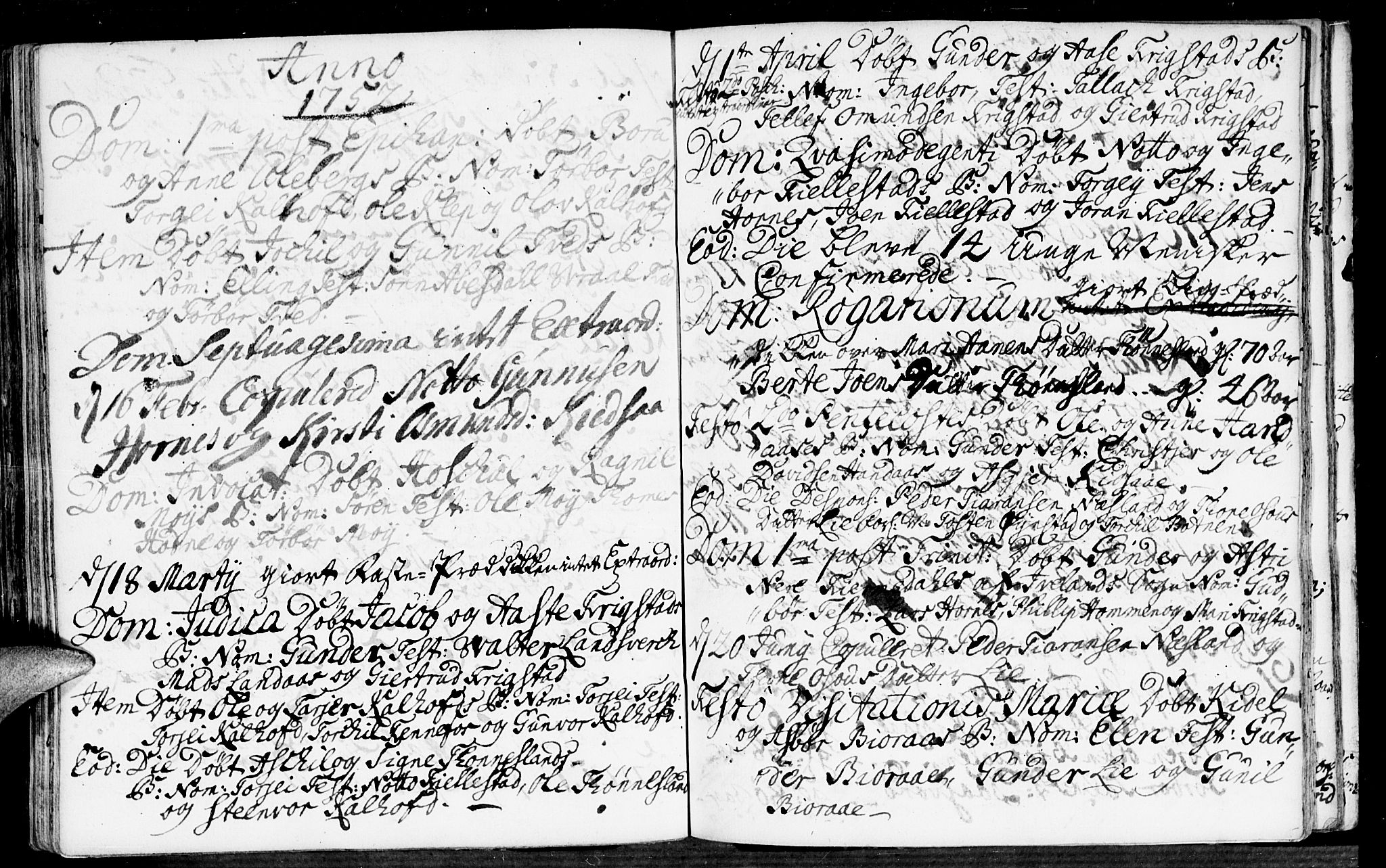 Evje sokneprestkontor, AV/SAK-1111-0008/F/Fa/Fab/L0001: Parish register (official) no. A 1, 1704-1764, p. 214-215