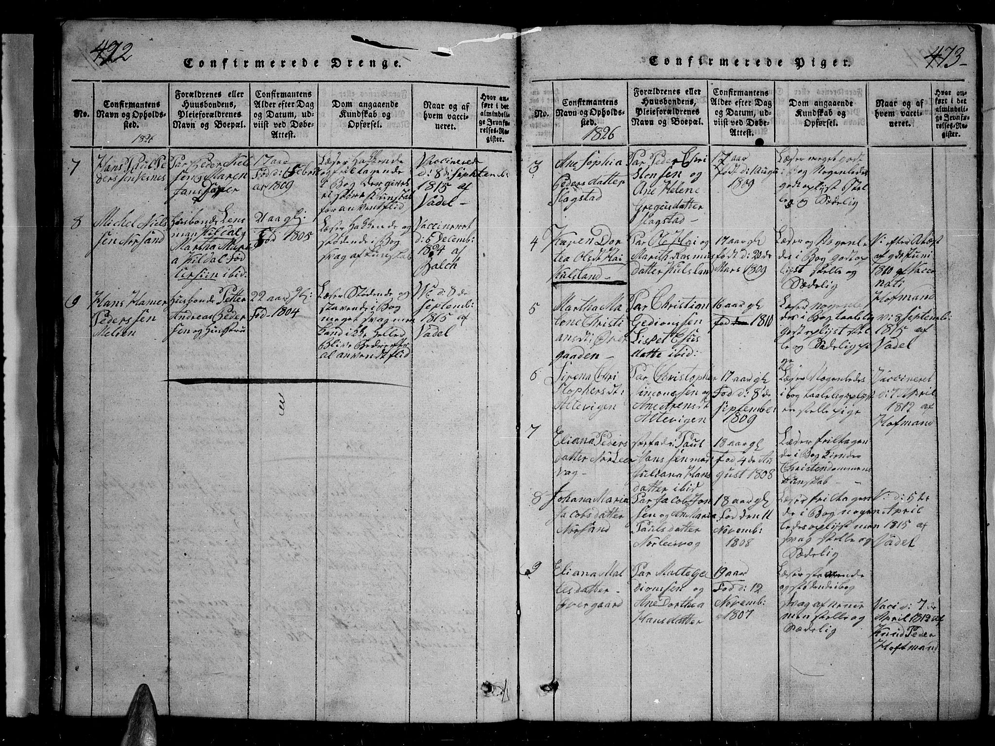 Trondenes sokneprestkontor, SATØ/S-1319/H/Hb/L0004klokker: Parish register (copy) no. 4, 1821-1839, p. 472-473