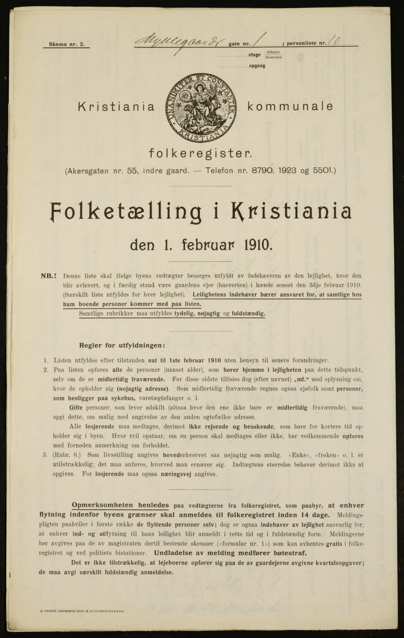 OBA, Municipal Census 1910 for Kristiania, 1910, p. 65841