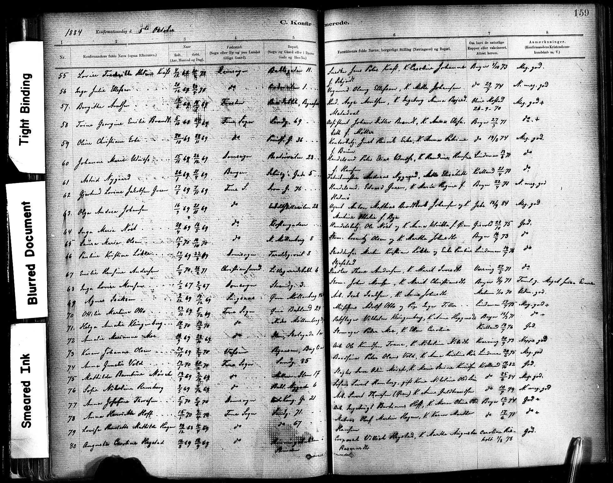 Ministerialprotokoller, klokkerbøker og fødselsregistre - Sør-Trøndelag, SAT/A-1456/602/L0119: Parish register (official) no. 602A17, 1880-1901, p. 159