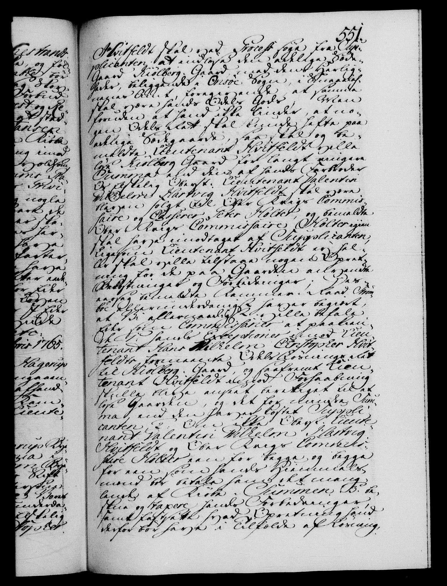 Danske Kanselli 1572-1799, RA/EA-3023/F/Fc/Fca/Fcab/L0037: Norske tegnelser, 1762-1766, p. 551a