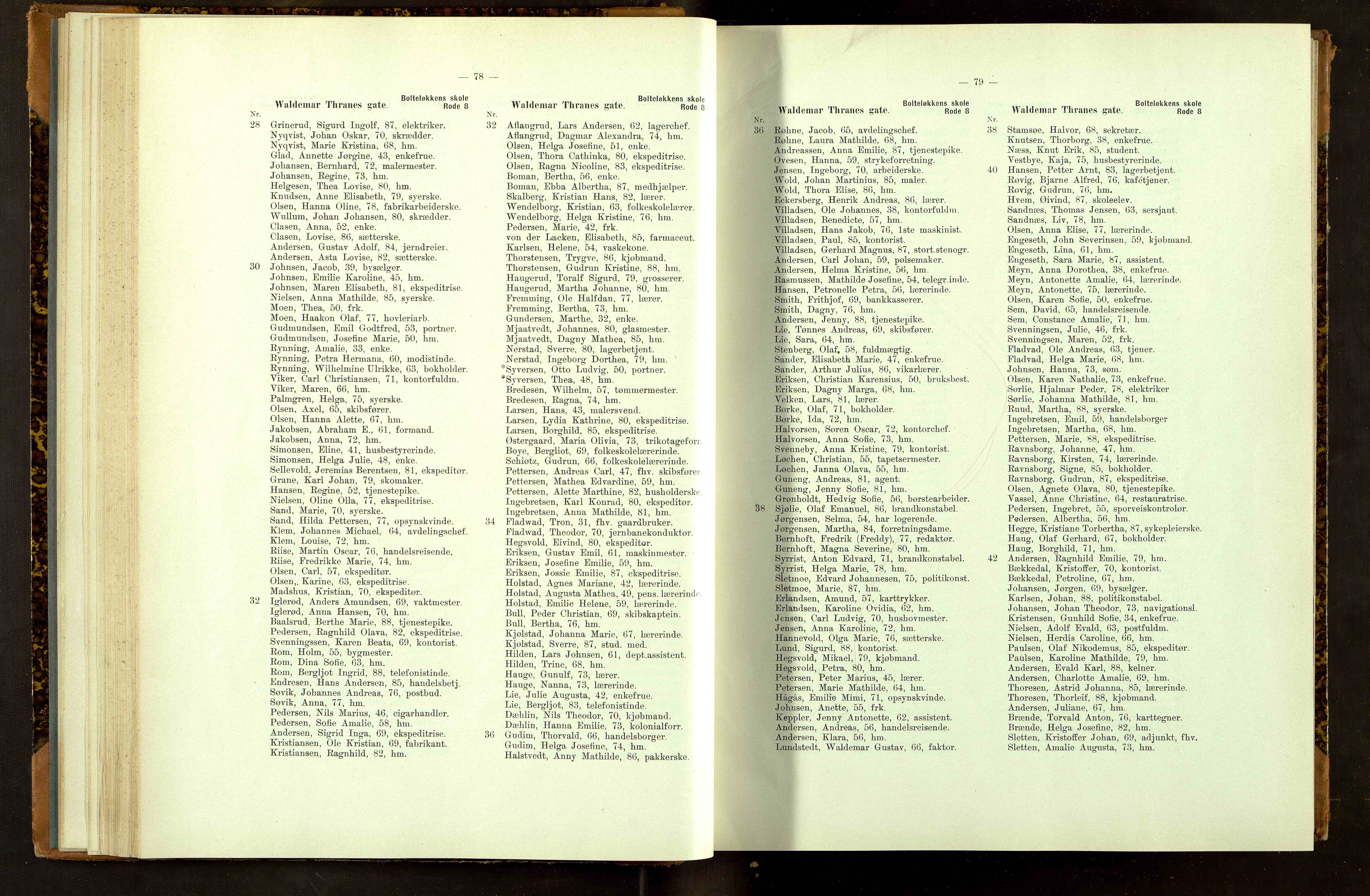 Folkeregisteret ( Valgstyret ), OBA/A-20059, 1913, p. 78-79