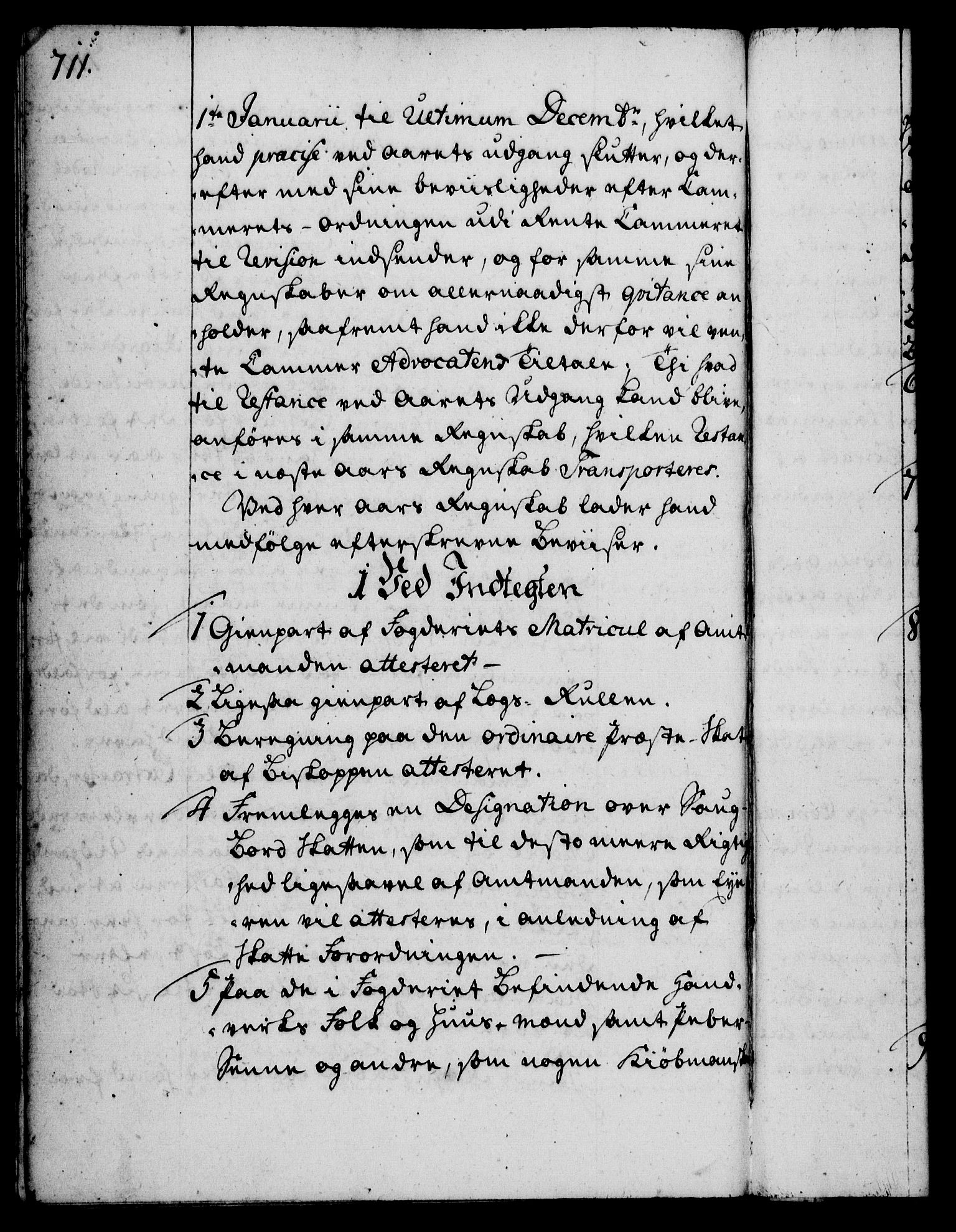 Rentekammeret, Kammerkanselliet, RA/EA-3111/G/Gg/Ggi/L0002: Norsk instruksjonsprotokoll med register (merket RK 53.35), 1729-1751, p. 711