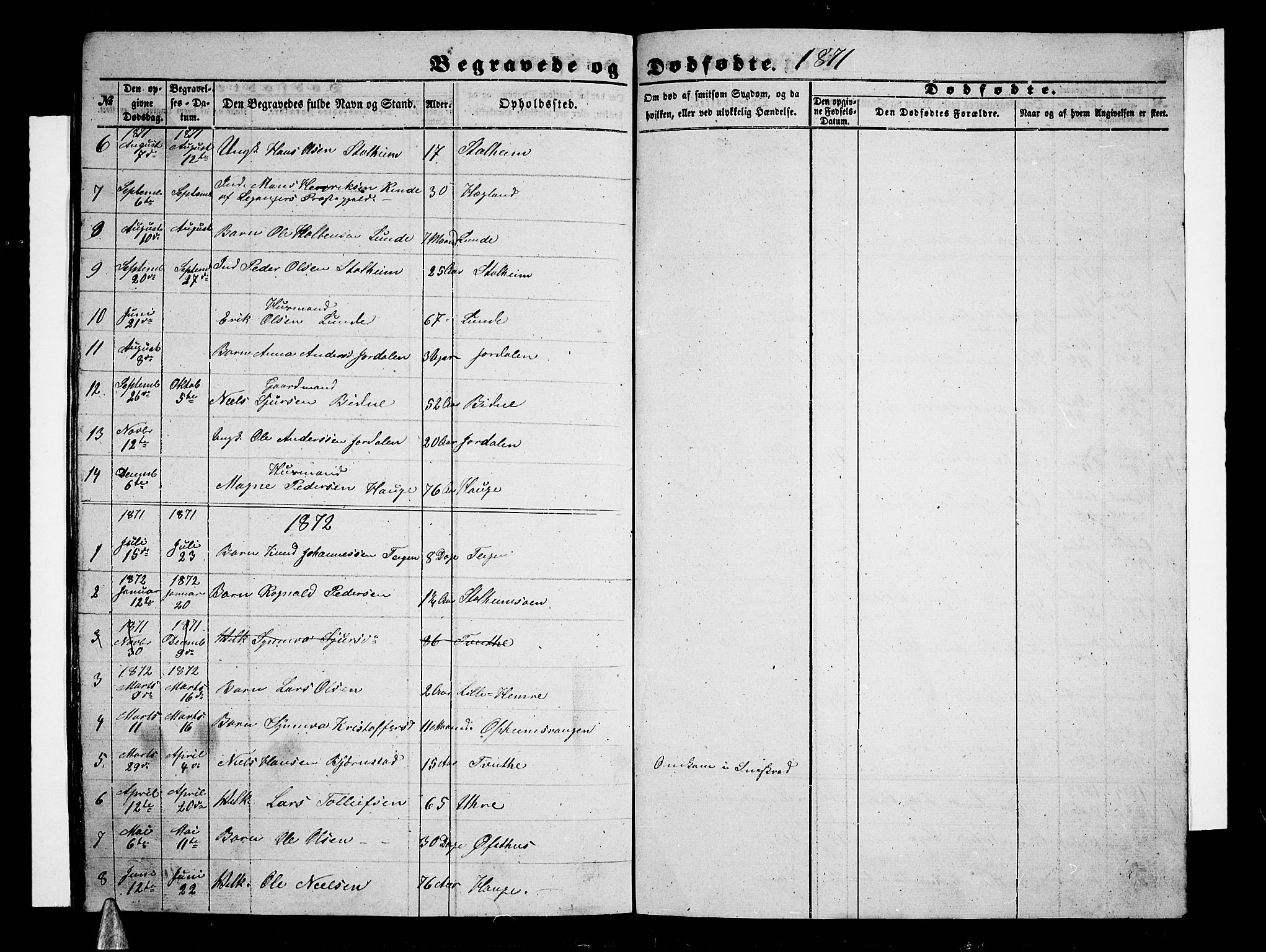 Vossestrand Sokneprestembete, AV/SAB-A-79101/H/Hab: Parish register (copy) no. A 1, 1855-1879